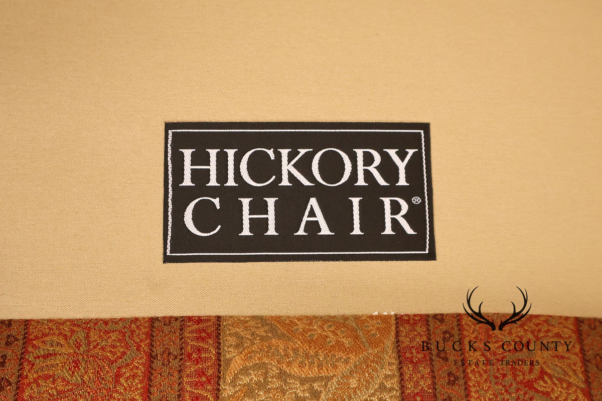 Hickory Chair Chippendale Style Custom Upholstered Wing backArmchair