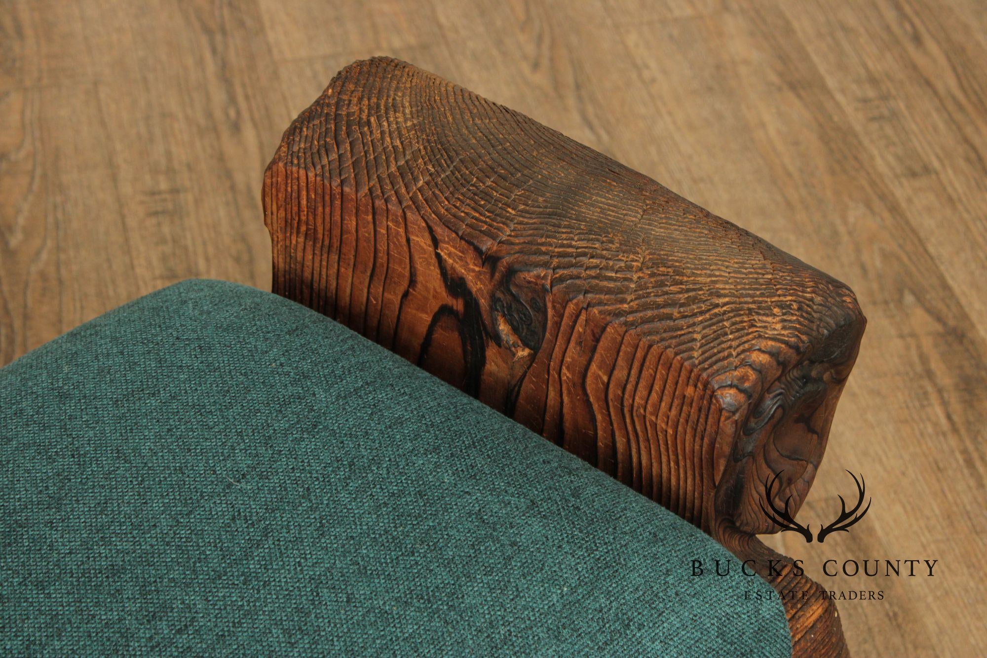 Witco Mid-Century Carved Pine Tiki Bench