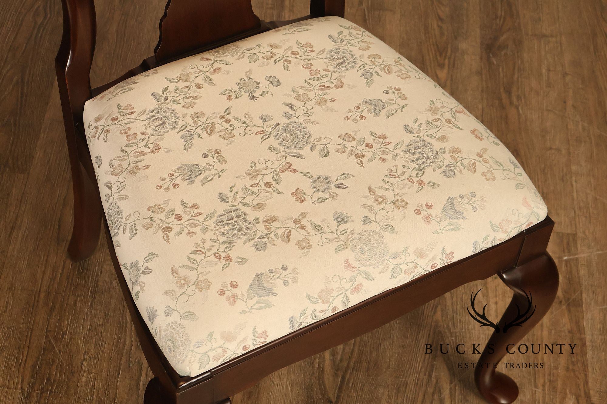 Harden Queen Anne Style Set of Six Cherry Dining Chairs