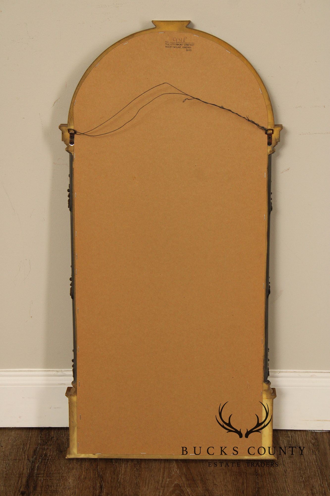 Uttermost Italian Baroque Style Arched Wall Mirror