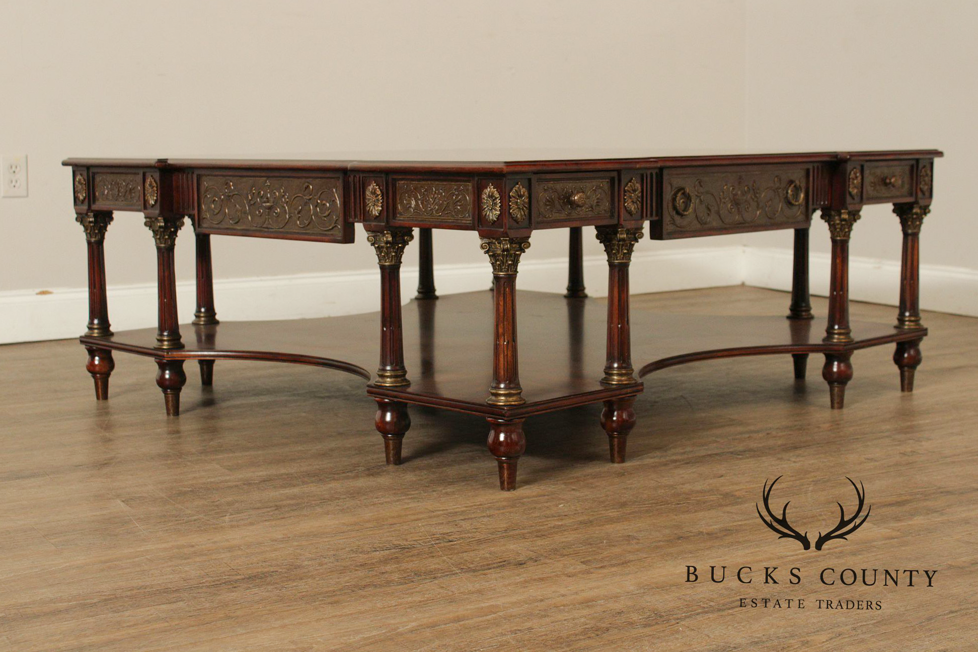 Theodore Alexander 'Classical Gathering' Mahogany Coffee Table