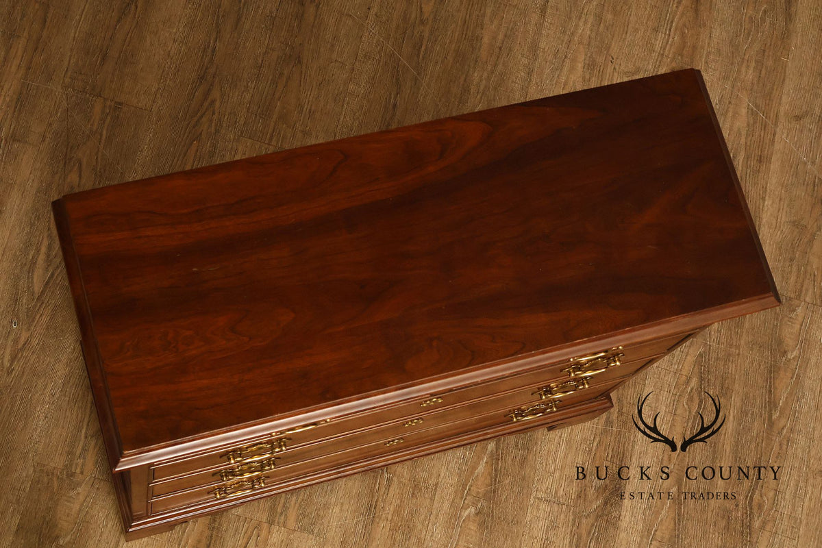 Stickley Chippendale Style Cherry Chest Of Drawers