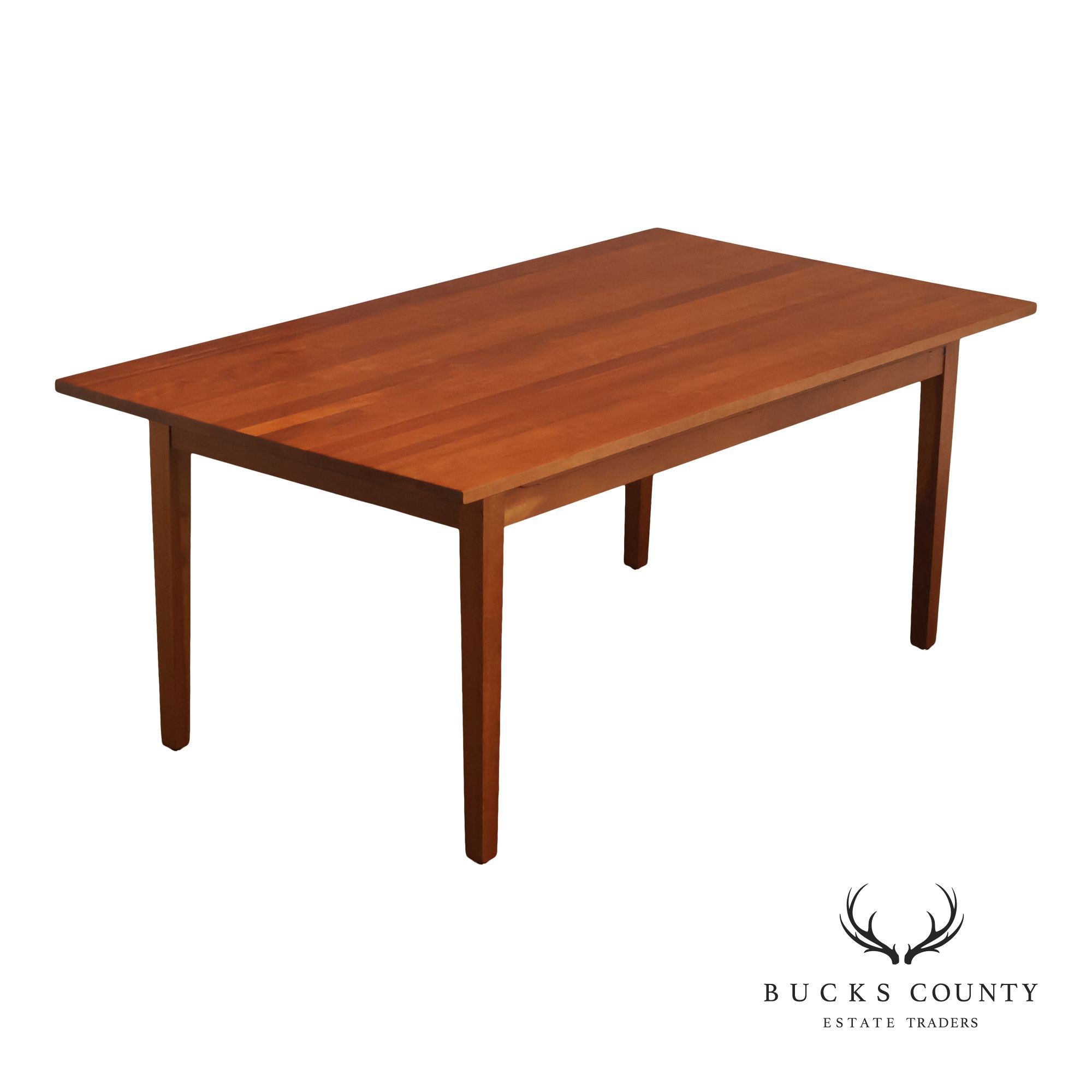 Frederick Duckloe Solid Cherry Expandable Dining Table