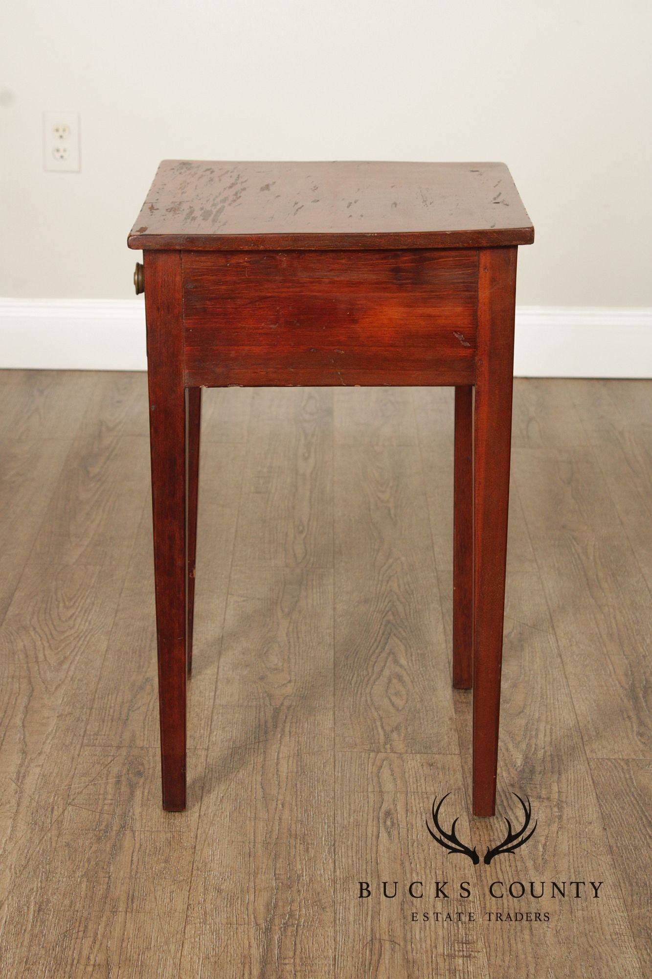 Federal Period Antique American Poplar One-Drawer Stand