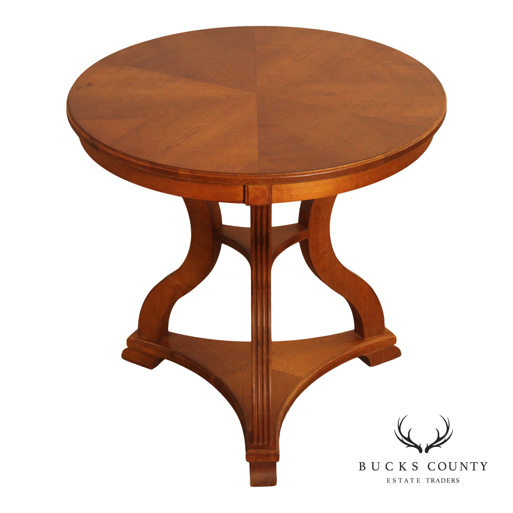 Ethan Allen 'Legacy' Collection Round Top Side Table