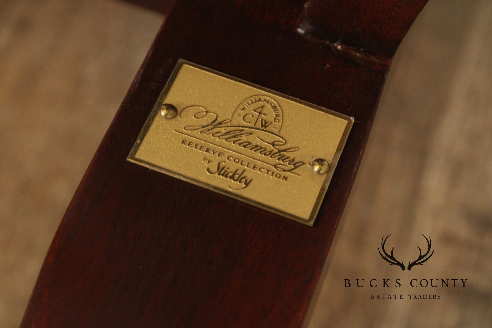 Stickley Williamsburg Reserve Set Of Four Mahogany Queen Anne Side Dining Chairs