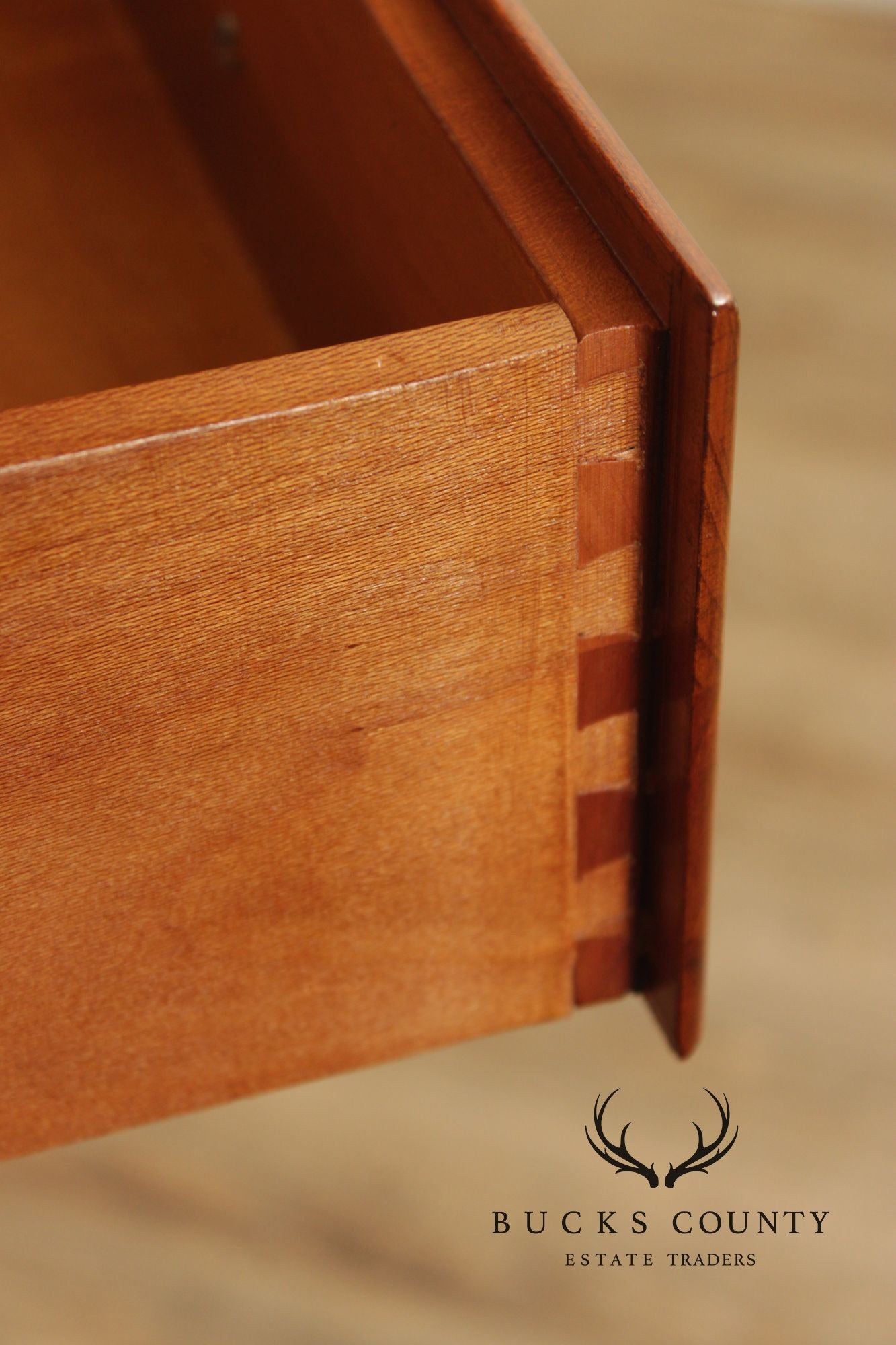 Kling Chippendale Style Cherry Chest on Chest