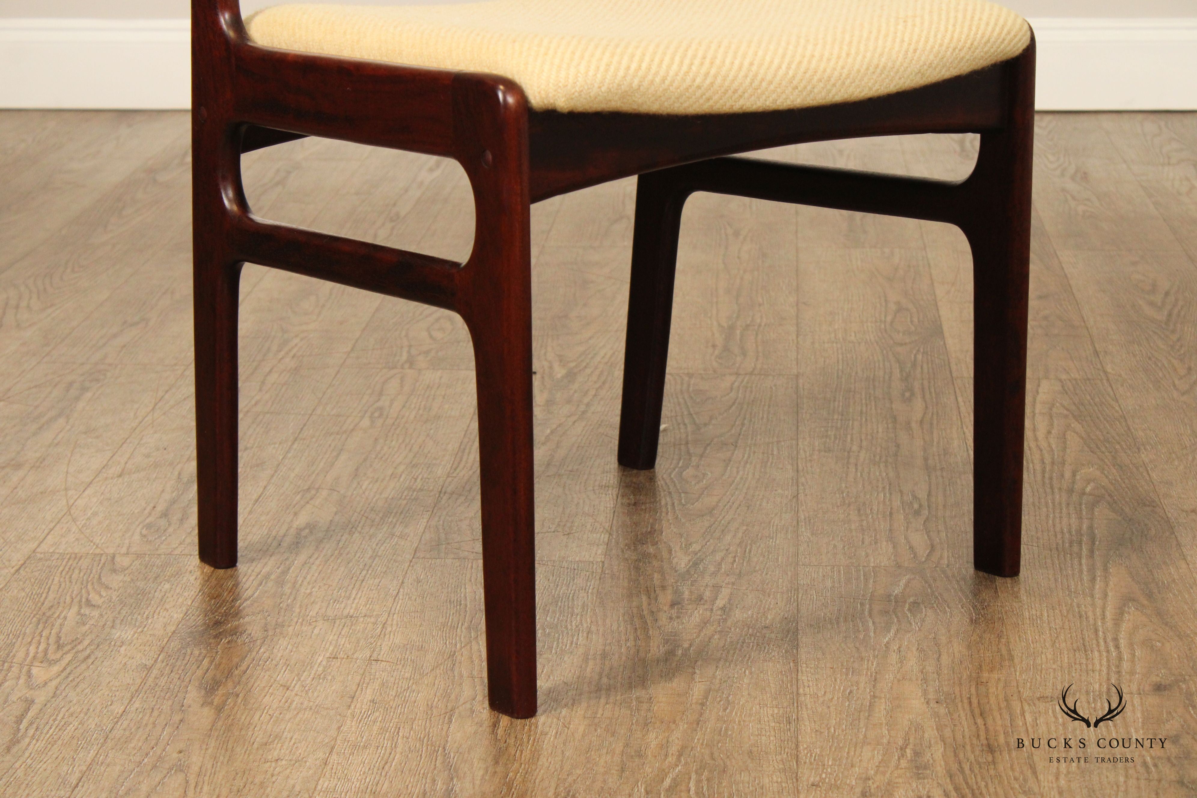 DYRLUND DANISH MODERN ROSEWOOD SIDE CHAIR