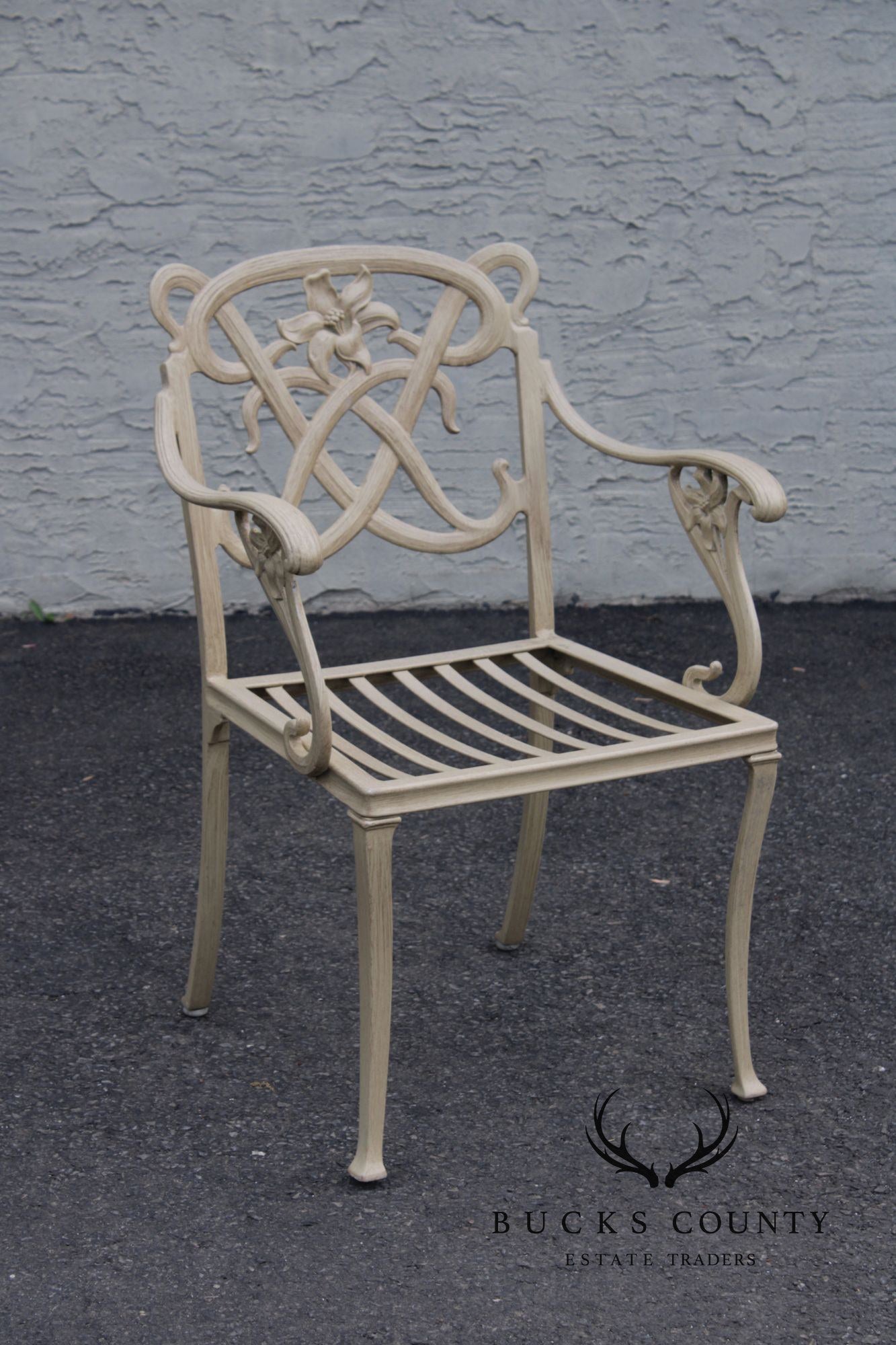 Brown Jordan 'Day Lily' Cast Aluminum Set of Four Patio Chairs
