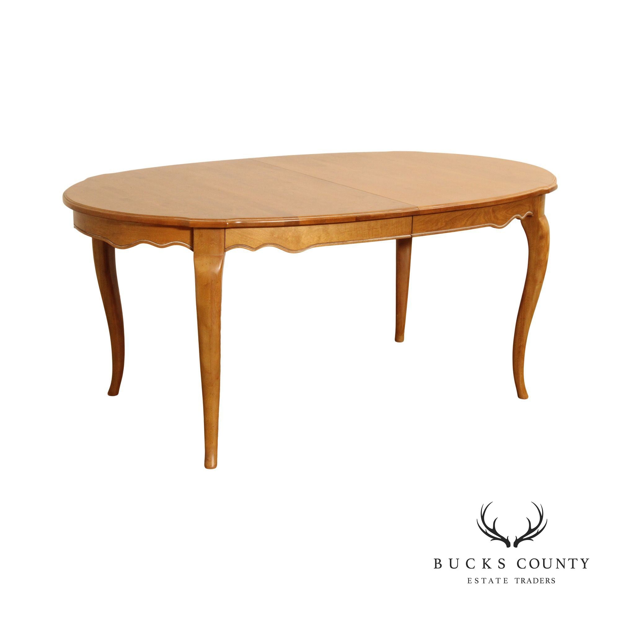 Ethan Allen 'Country French' Oval Top Expandable Dining Table