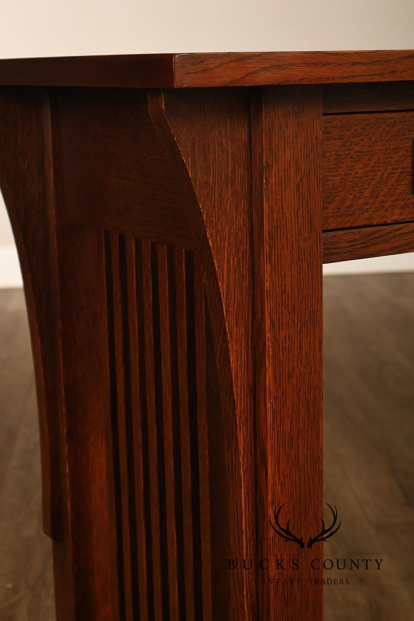 Stickley Mission Collection Oak Two Drawer Sofa Table