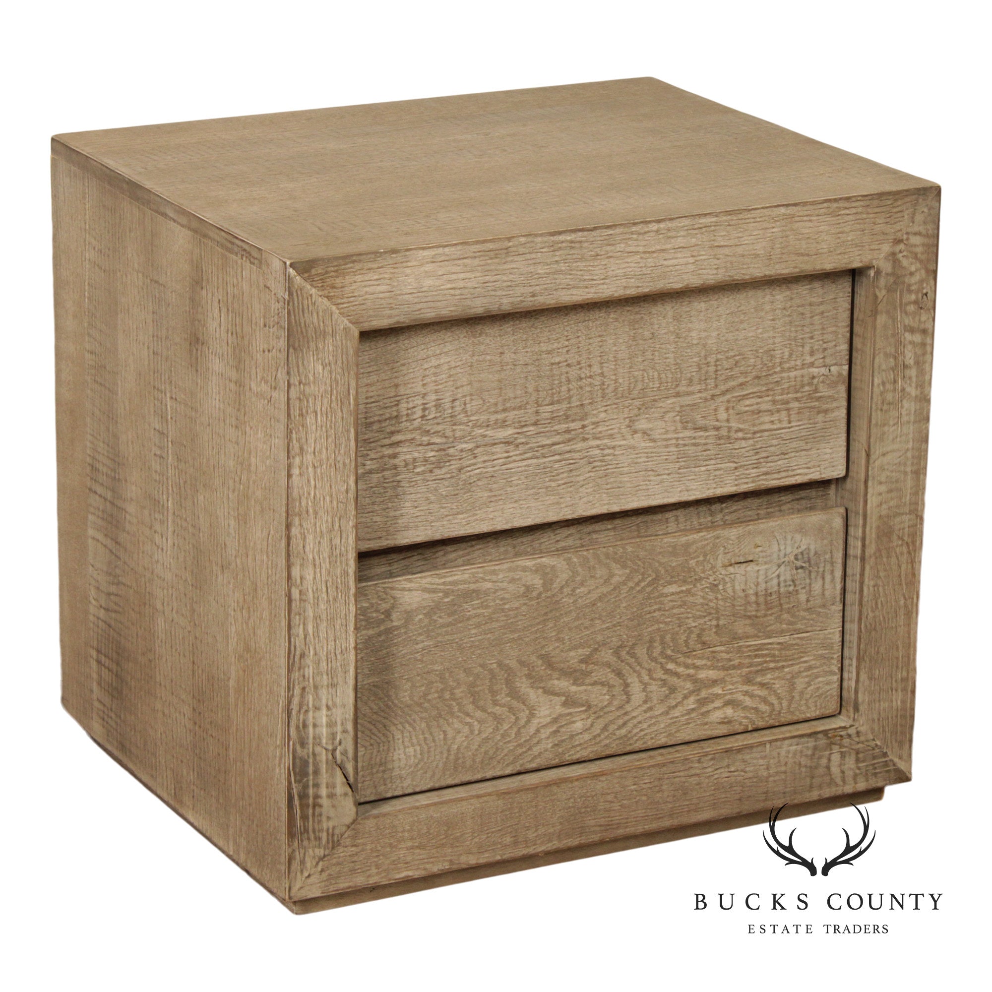 Restoration Hardware Reclaimed Oak Closed Nightstand