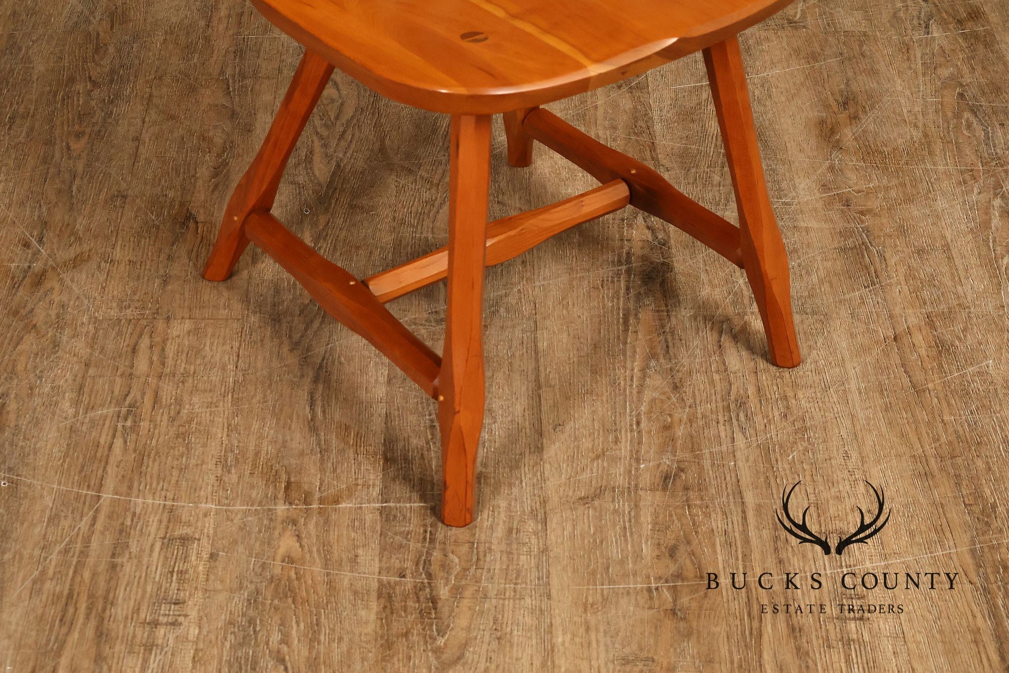 Hunt Country Furniture Set of Six Cherry Windsor Dining Chairs