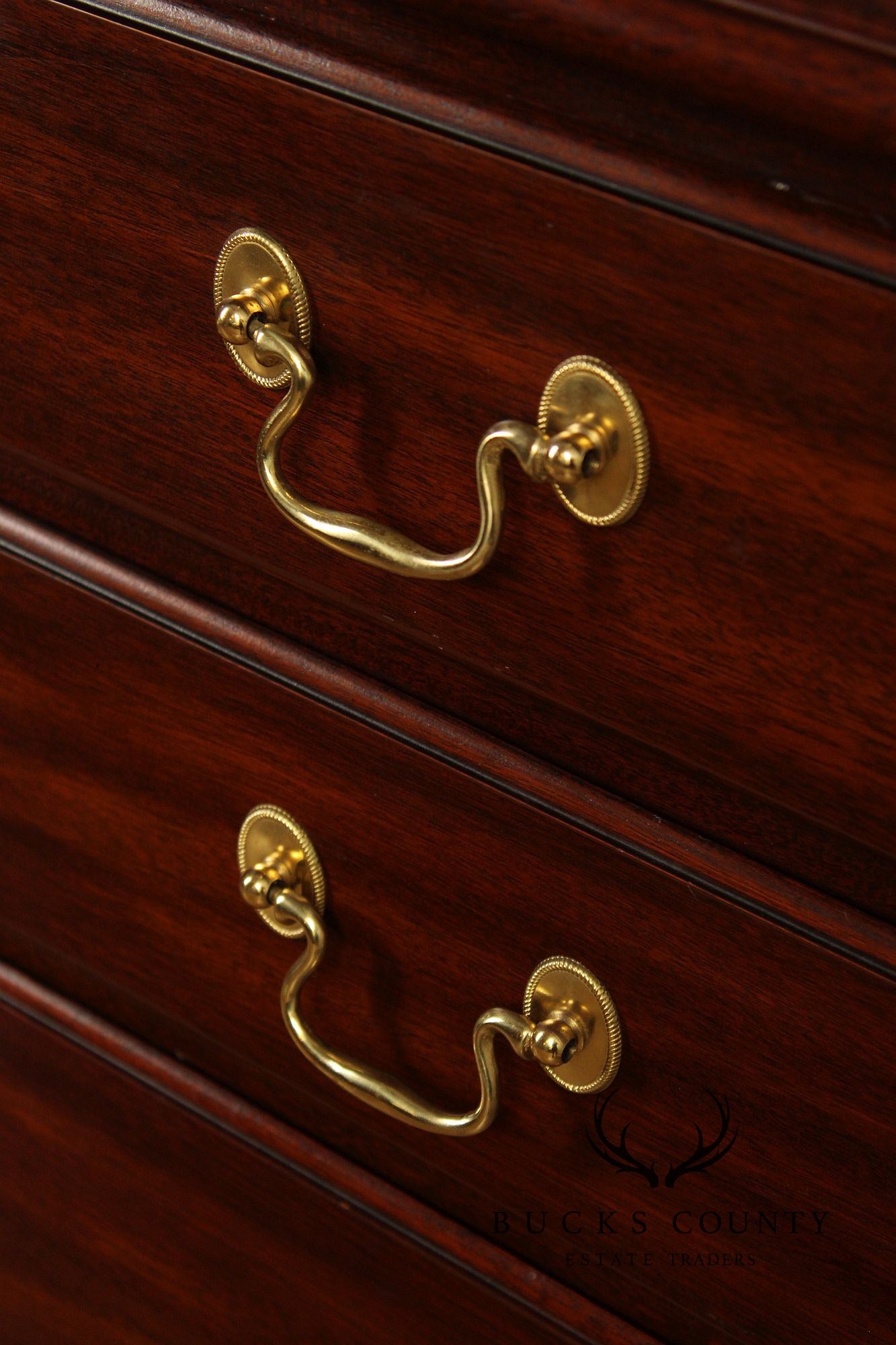 Henkel Harris Georgian Style Mahogany Ten Drawer Dresser