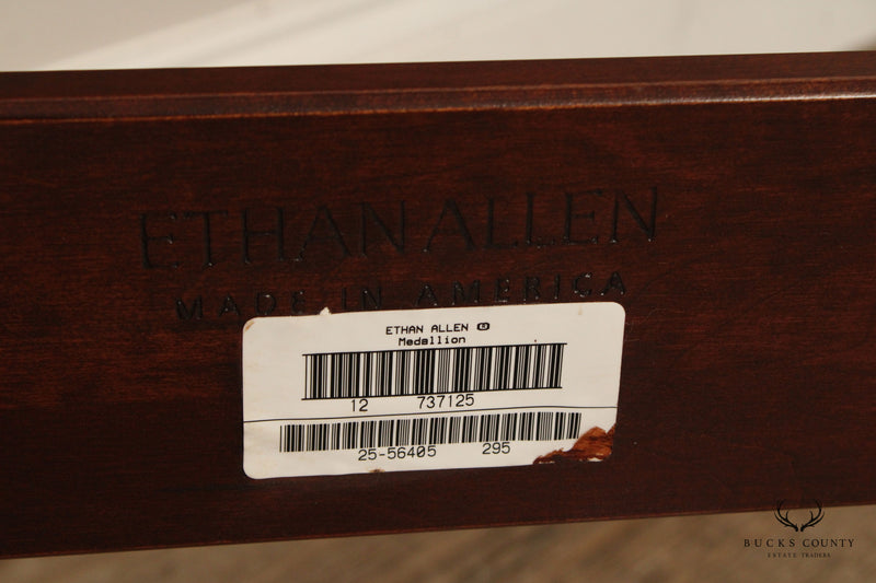 Ethan Allen 'Medallion' Queen Size Cherry Sleigh Bed