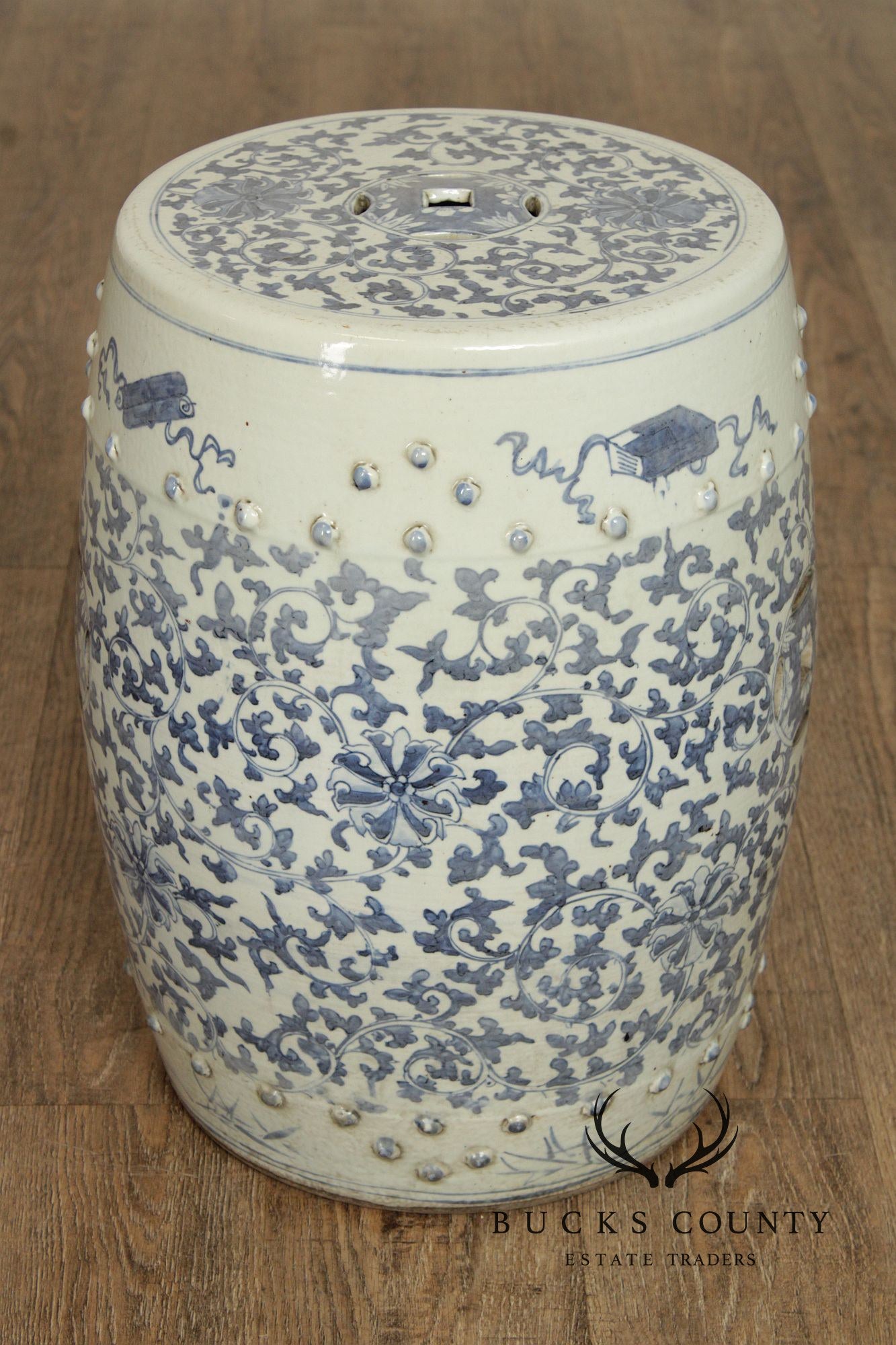 Chinese Blue and White Porcelain Garden Seat