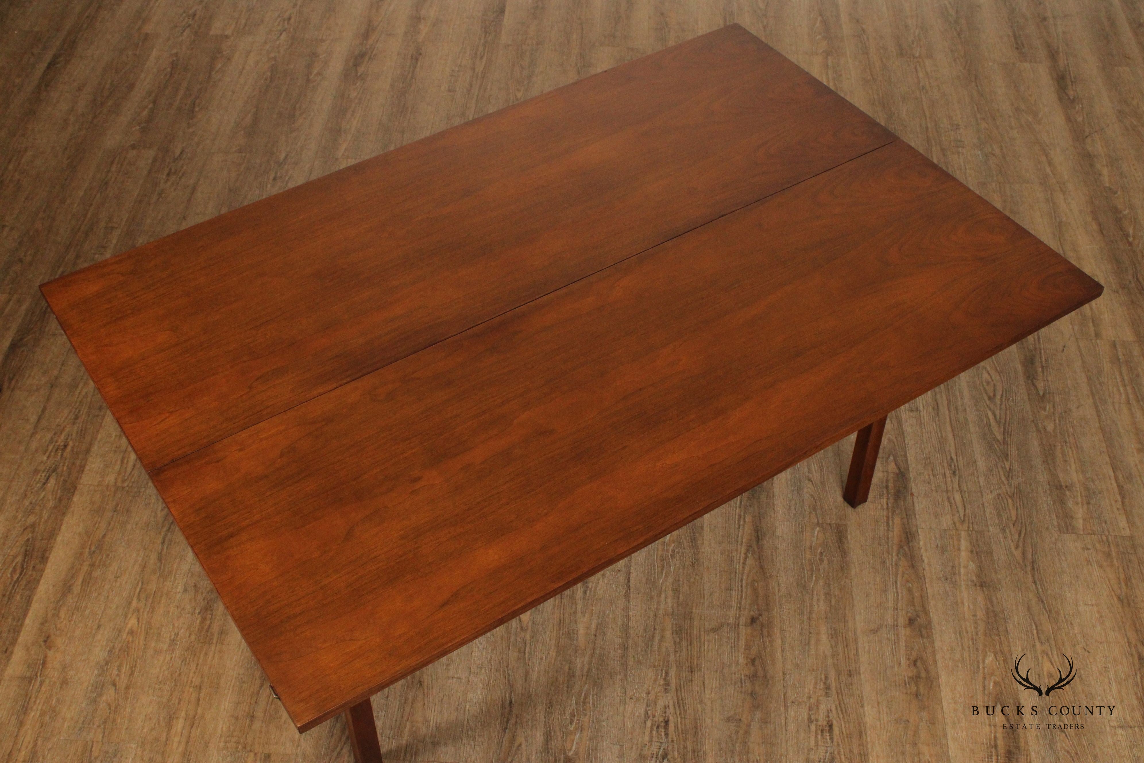 John Stuart Mid Century Modern Rosewood Flip Top Console Table