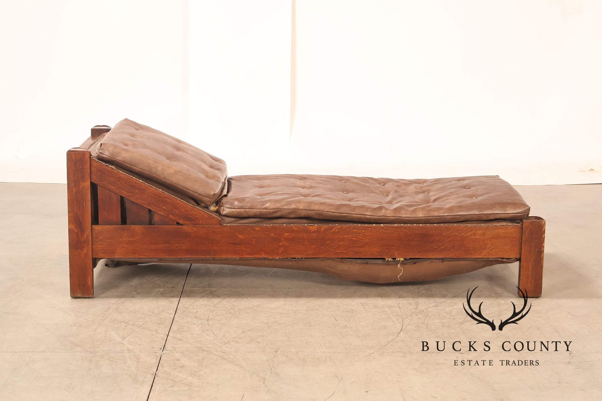 J.M. Young No. 295 Mission Style Oak Daybed