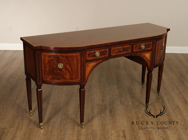 Baker Stately Homes Collection Bowfront Mahogany Sideboard