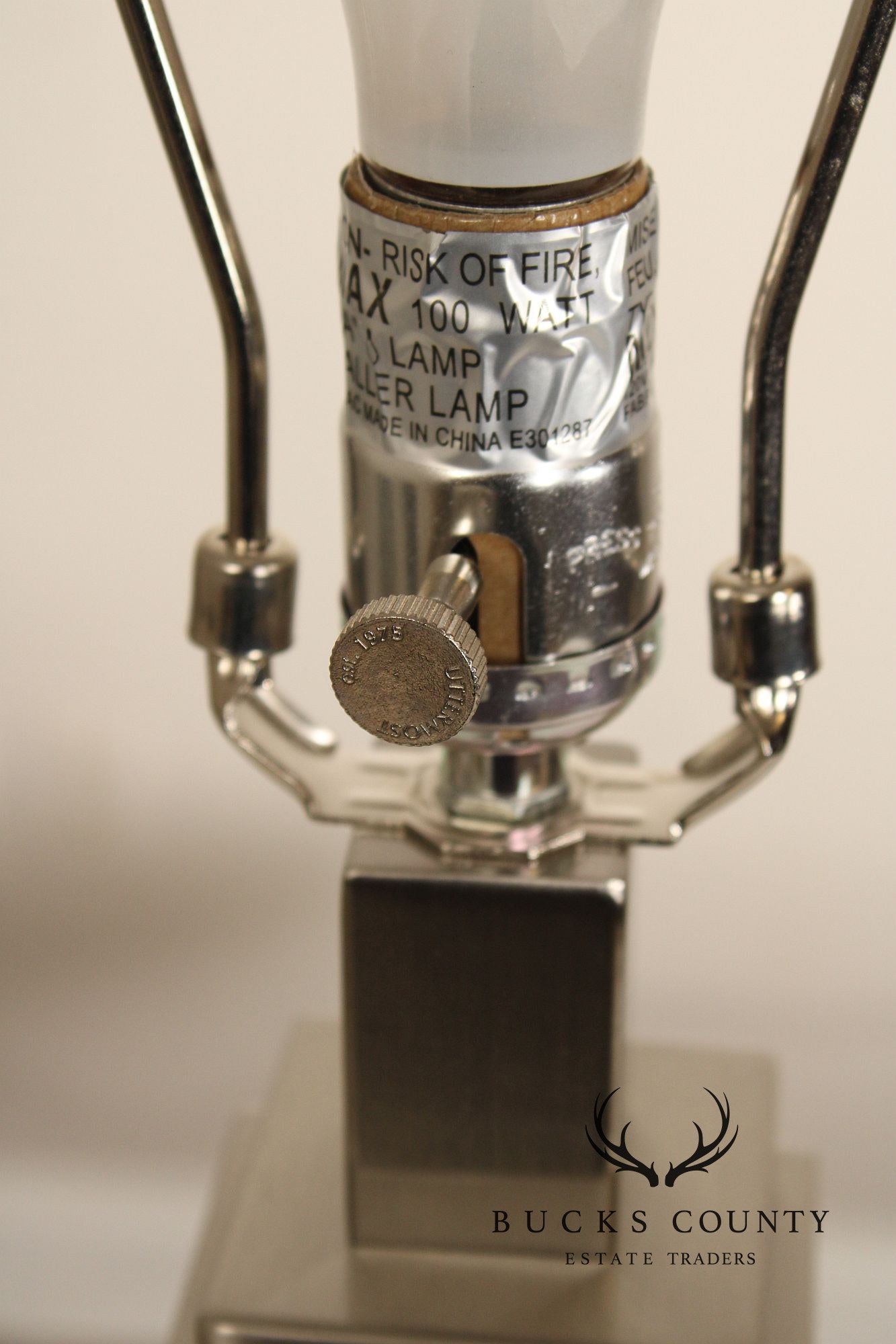 Uttermost Art Deco Style Pair of 'Canino' Table Lamps