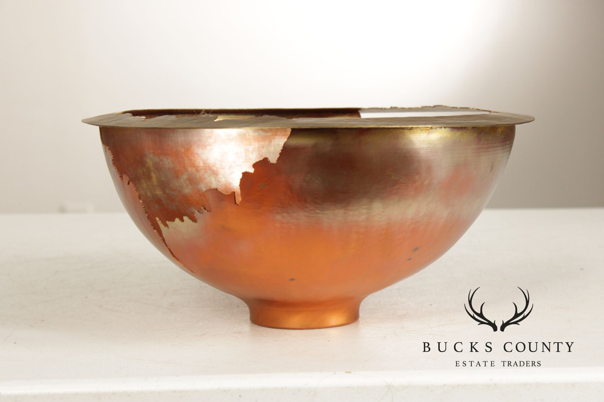 Thomas Roy Markusen Studio Copper And Brass Decorative Bowl