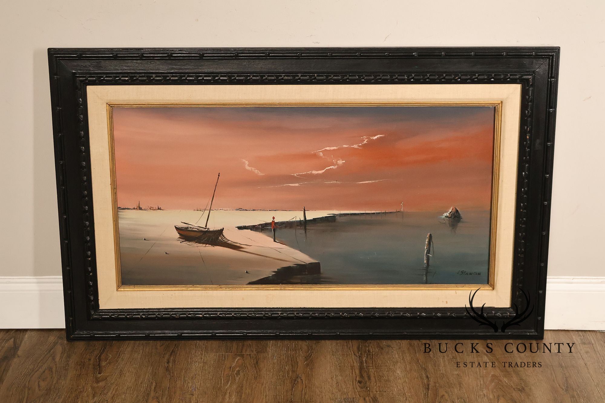John Stancin Surrealist Oil Painting, Deserted