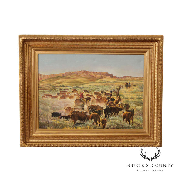 Fred Zivari 'Rancher Drive, Northern Nevada' Painting