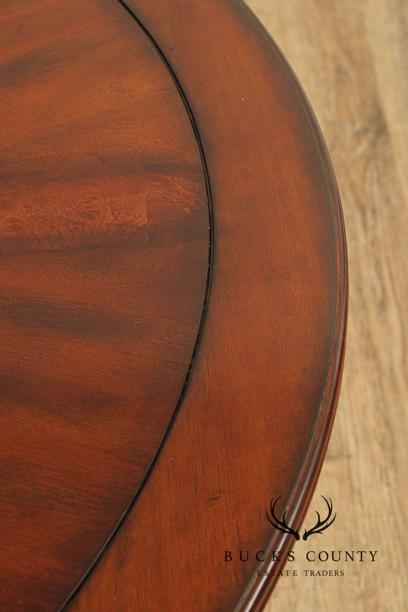 Regency Style Mahogany Round Top Coffee Table