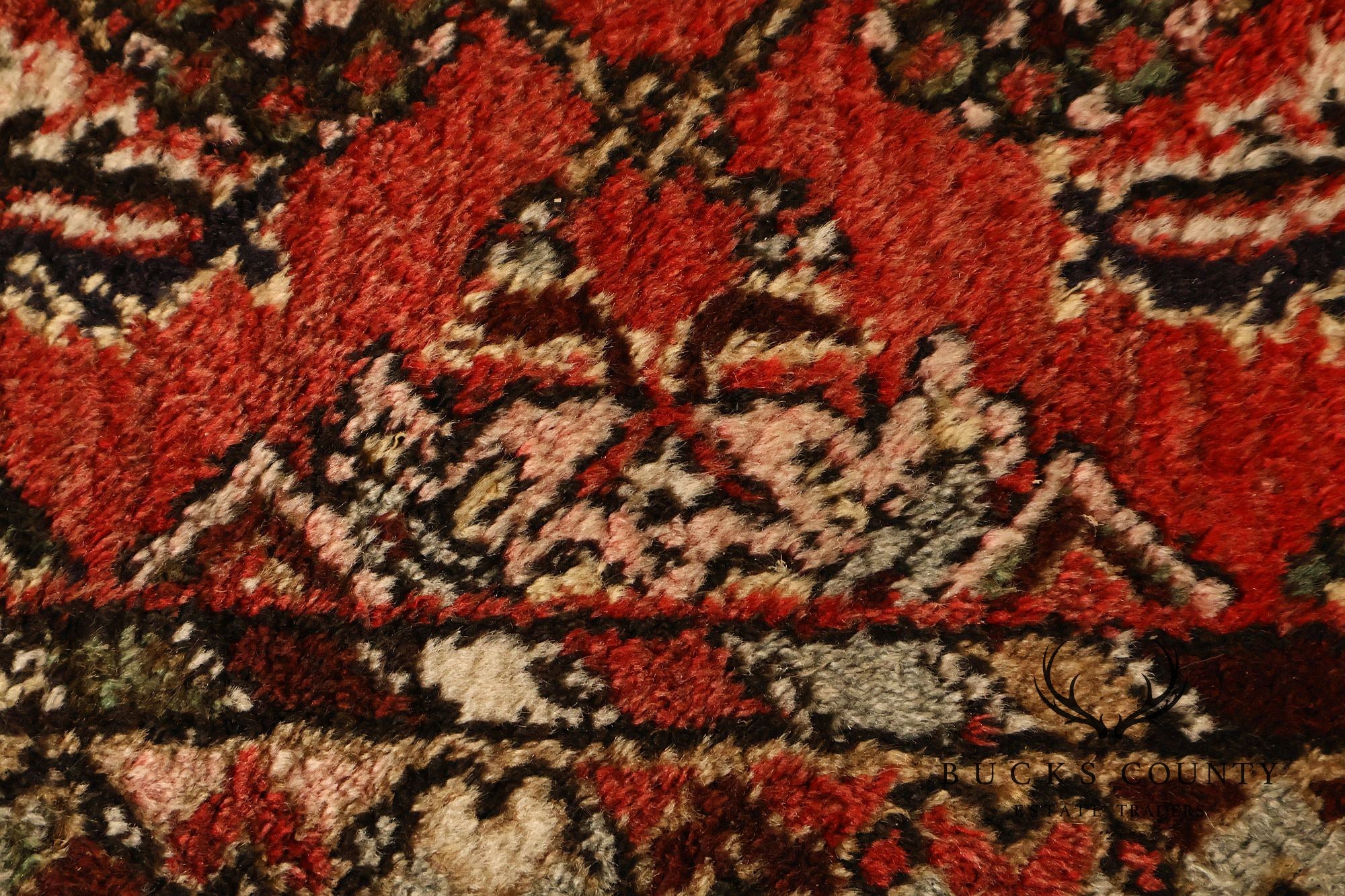 Hamedan Vintage Hand Woven Wool Area Rug