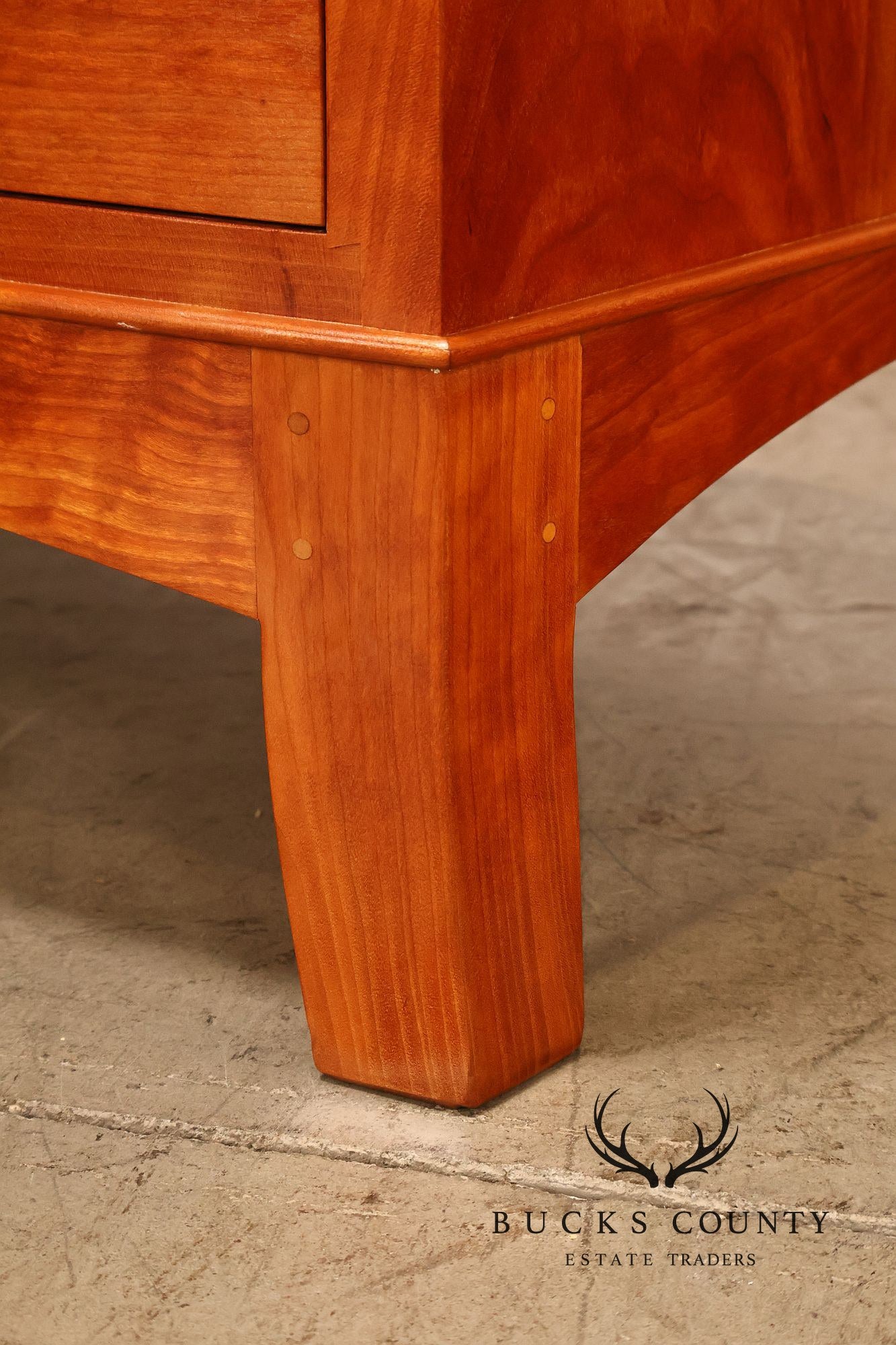 Thomas Moser Cherry Crescent Four Drawer Bureau