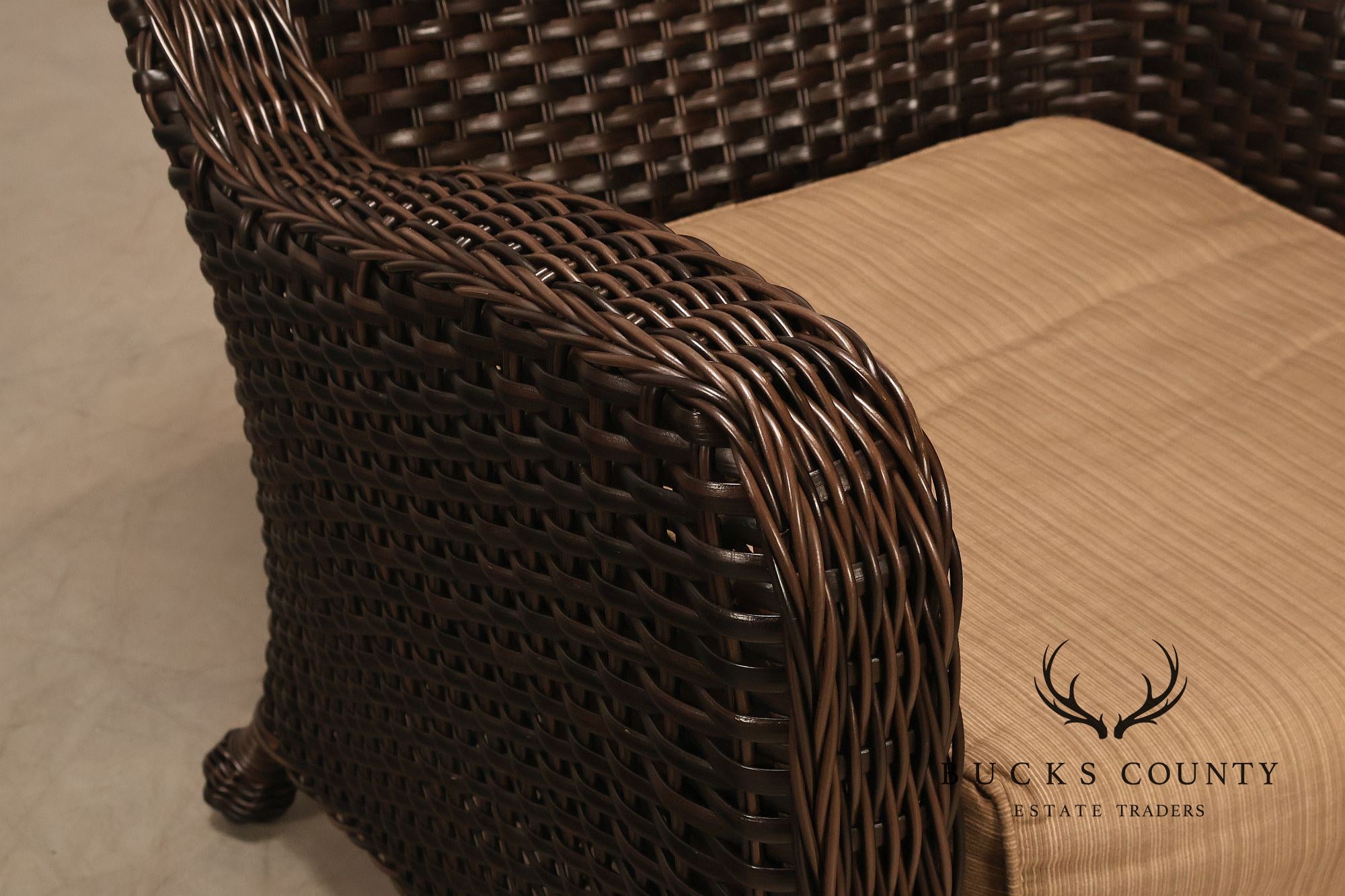 Northcape Pair of 'Richmond' Outdoor Wicker Patio Armchairs