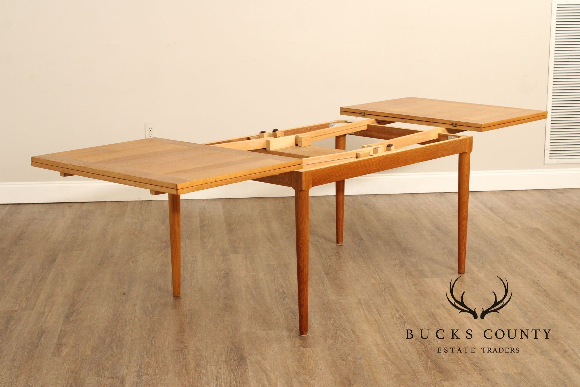 Danish Modern Extendable Dining Table