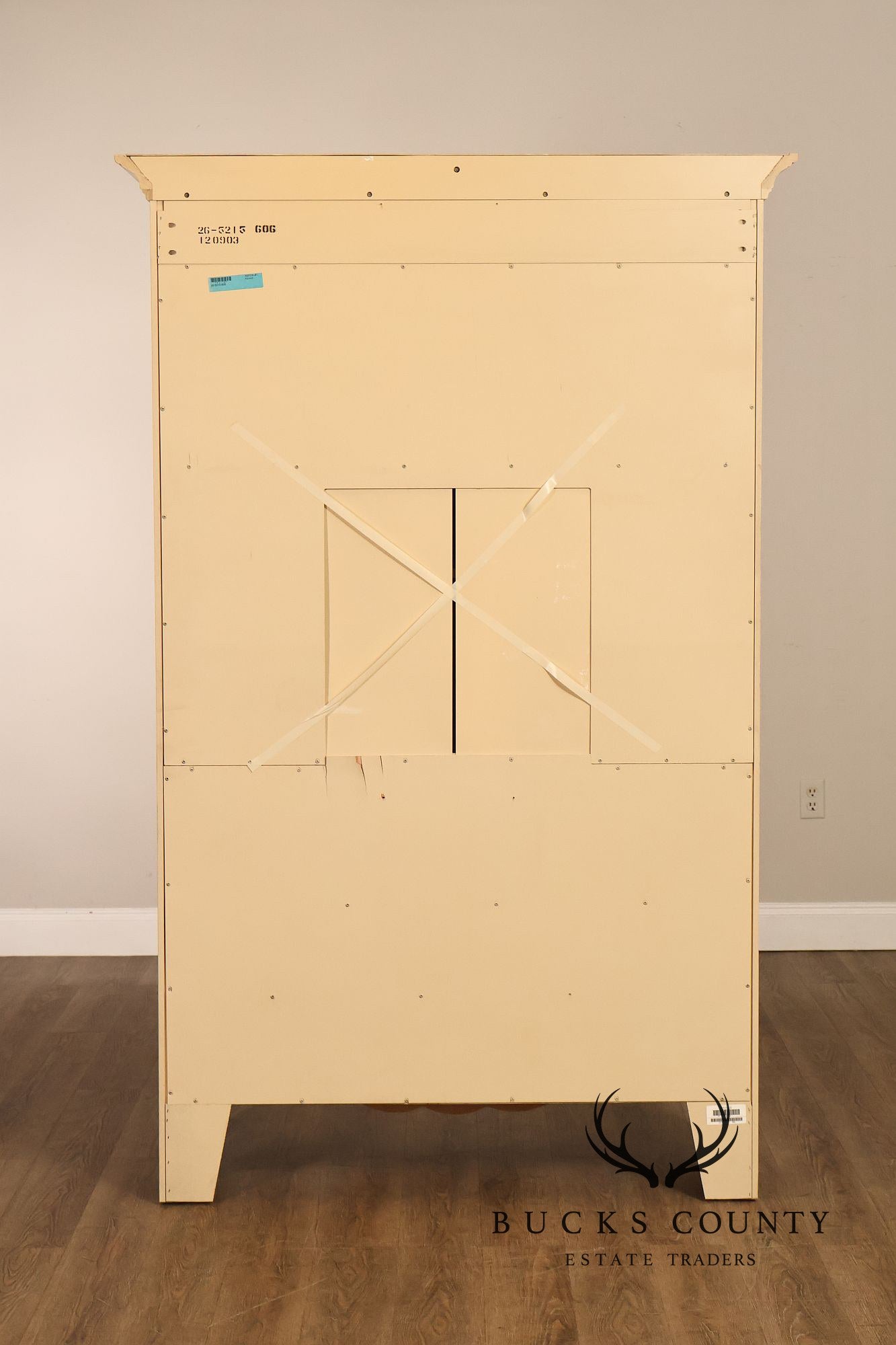 Ethan Allen Country French Painted Armoire Cabinet