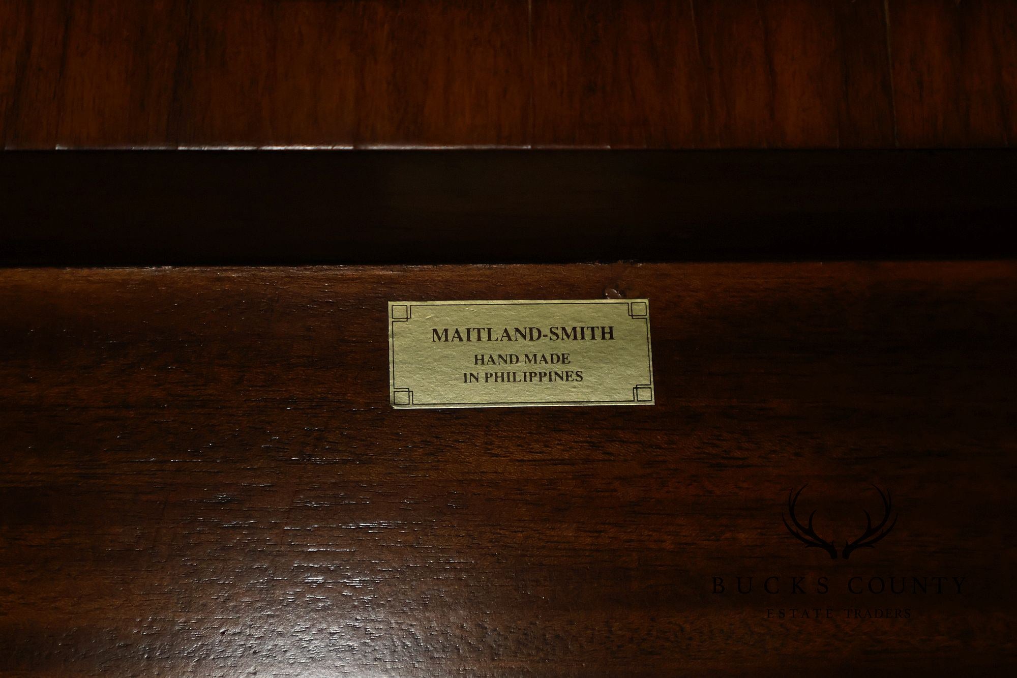 Maitland-Smith French Louis XV Style Inlaid Console Table