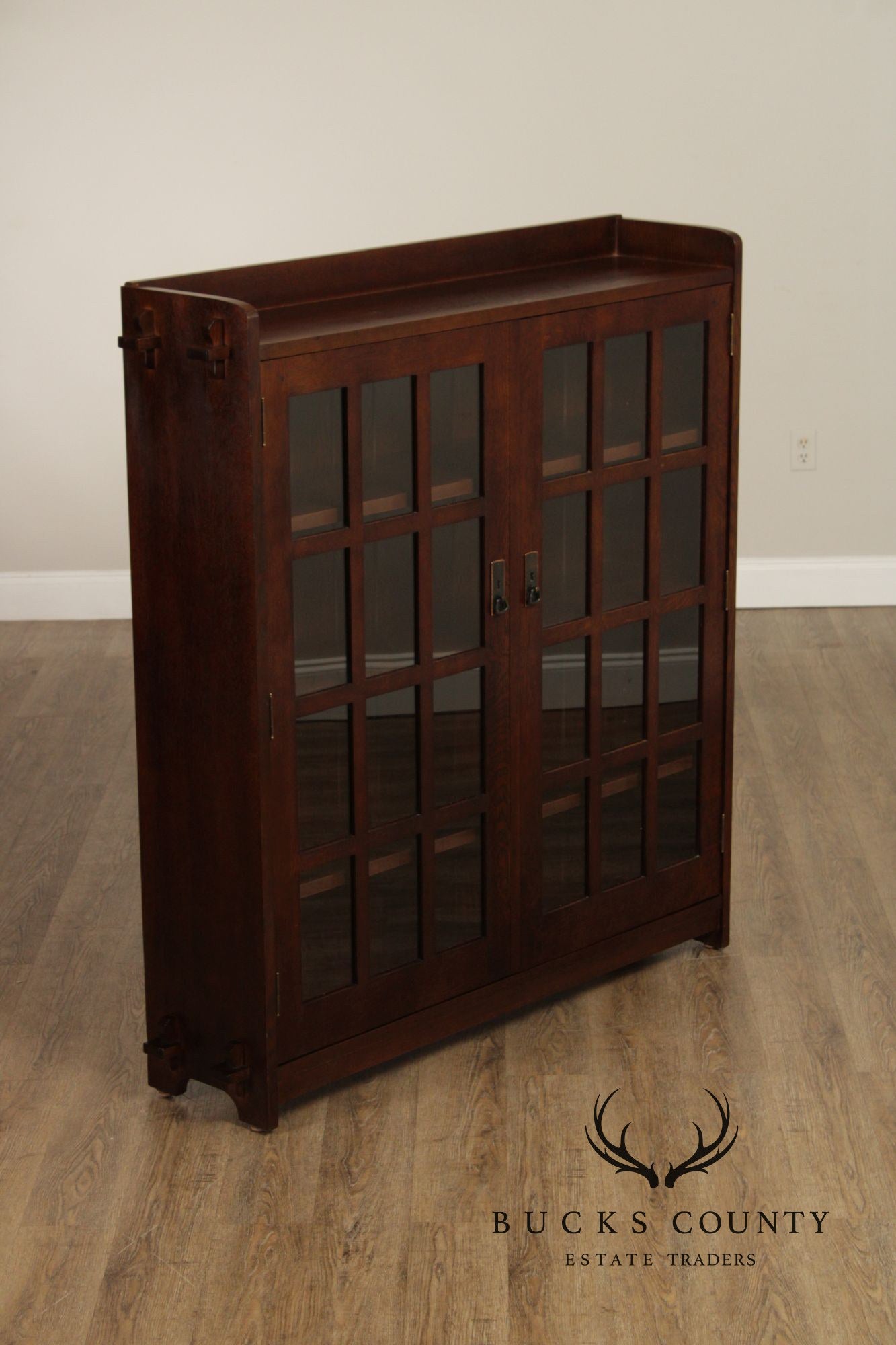 Stickley Mission Collection Oak Two Door Bookcase