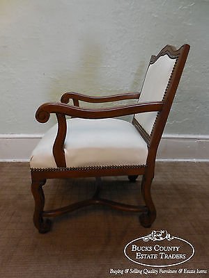 Custom Made Vintage Country French Style Occasional Open Arm Chair