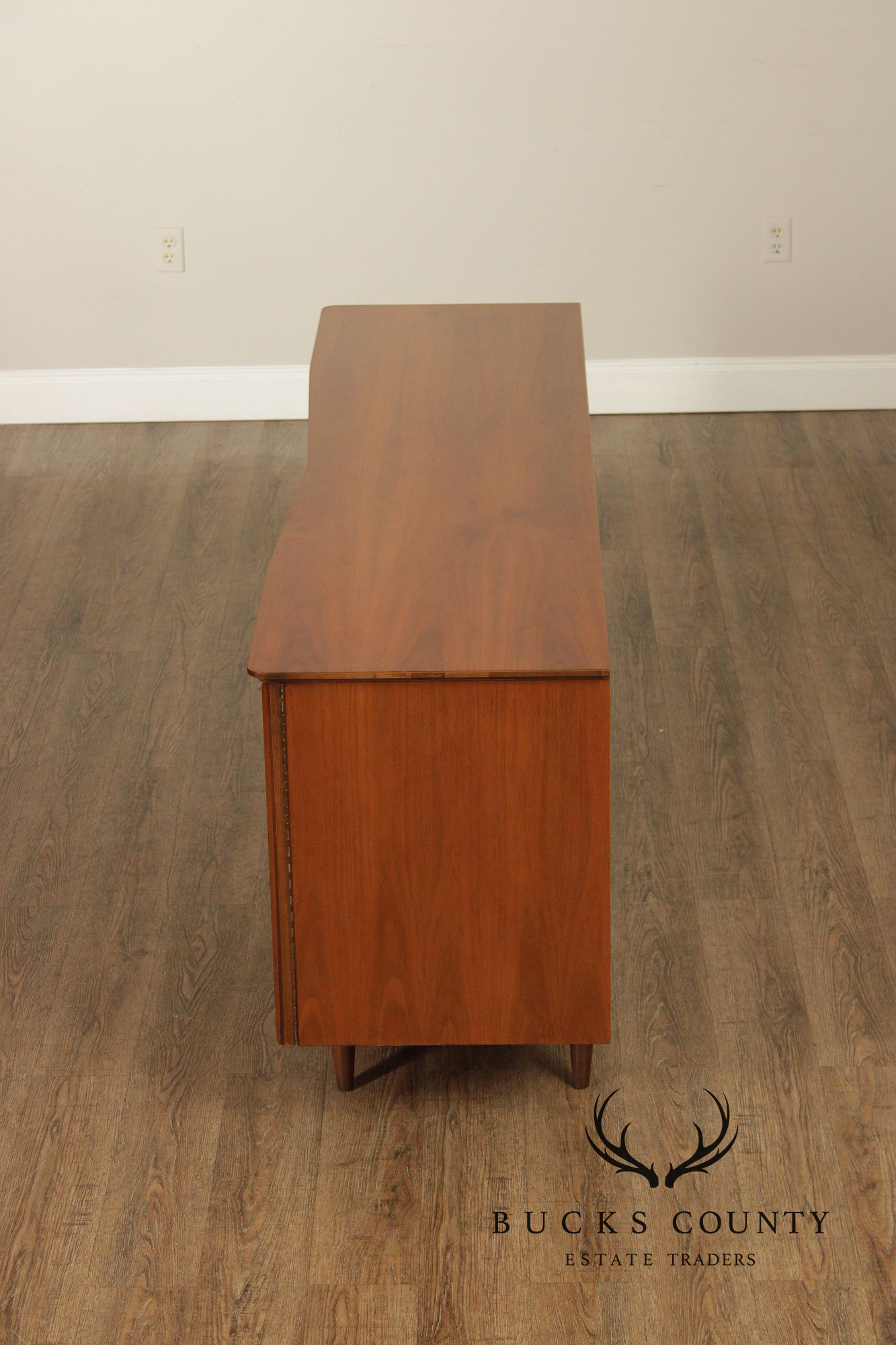 Mid Century Modern Walnut Long Dresser