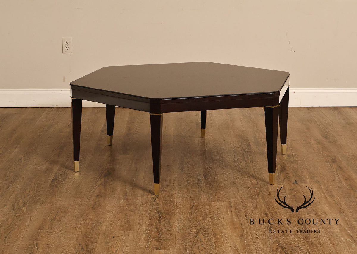 Councill Furniture Hexagonal Glass Top Coffee Table