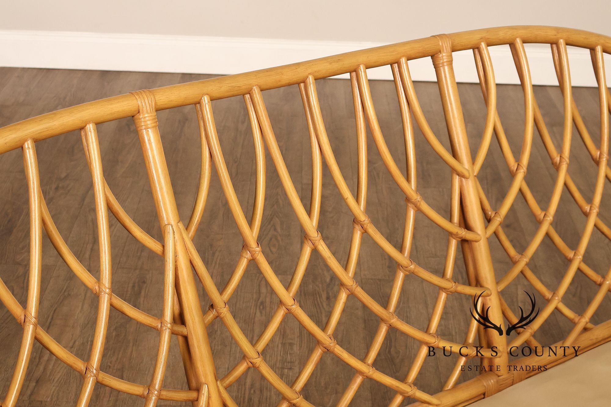 TradeWinds Rattan Sofa With Upholstered Cushions