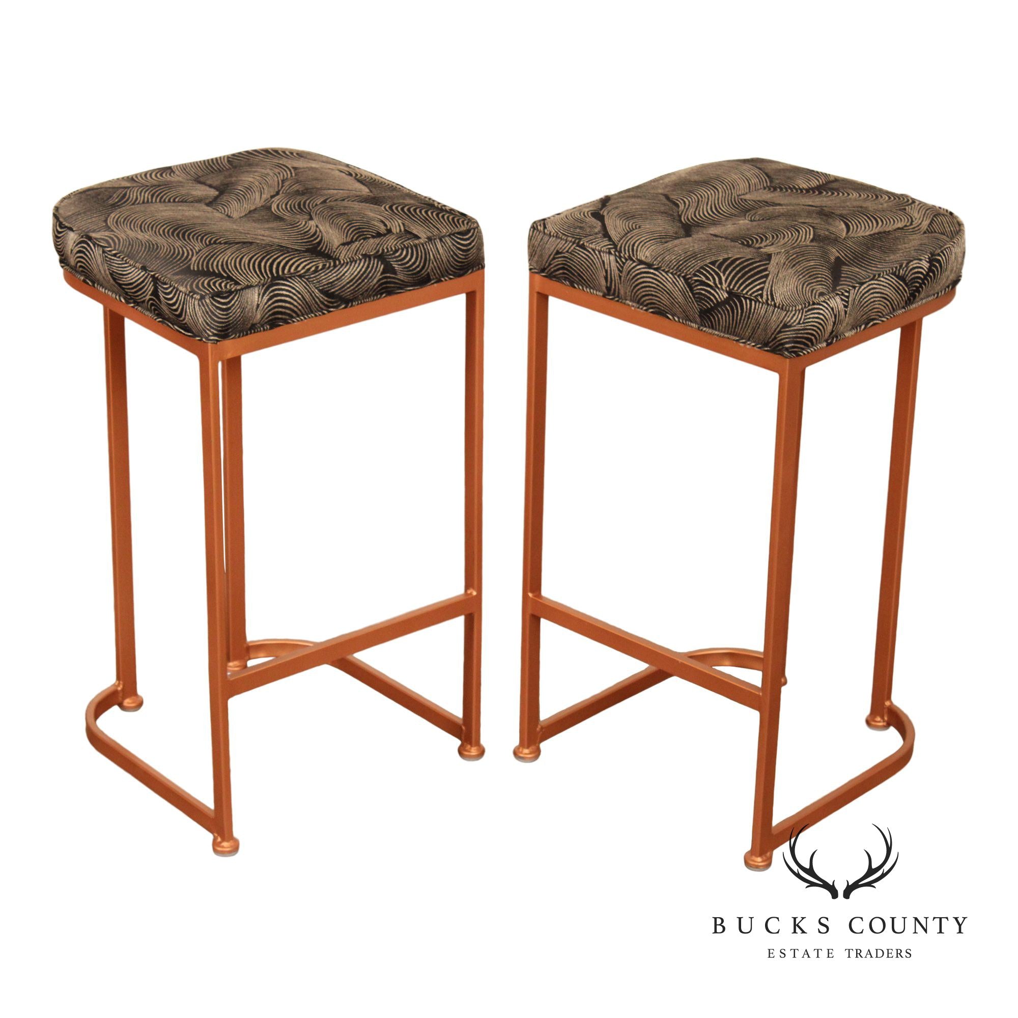 Shaver-Howard Contemporary Pair of Bar Stools