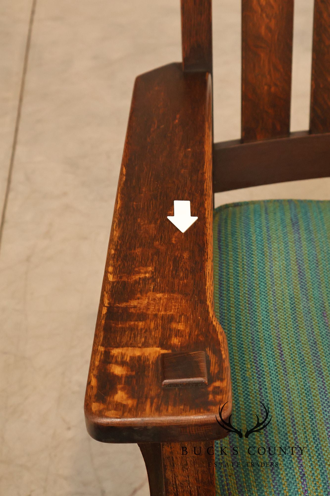 Antique Stickley Brothers Mission Oak Rocking Chair