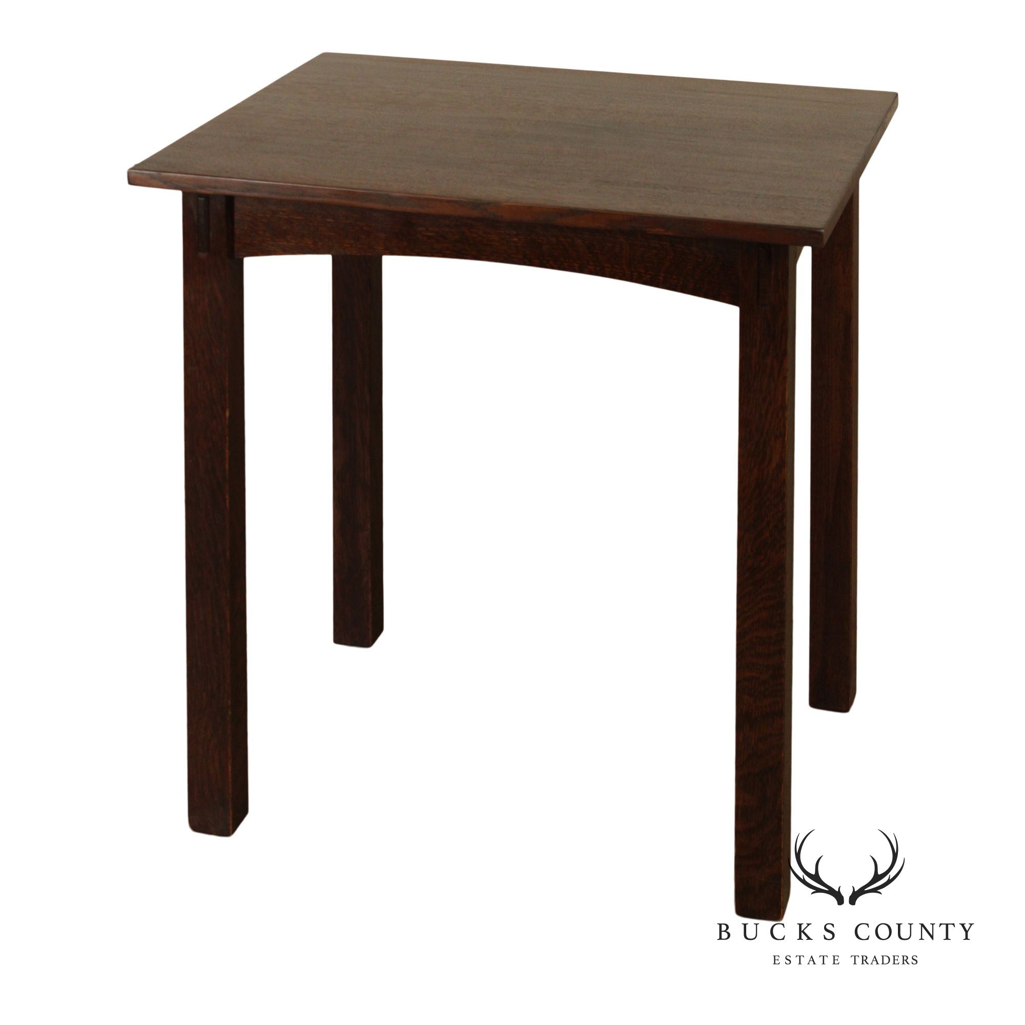 Stickley Mission Style Oak Side Or Writing Table