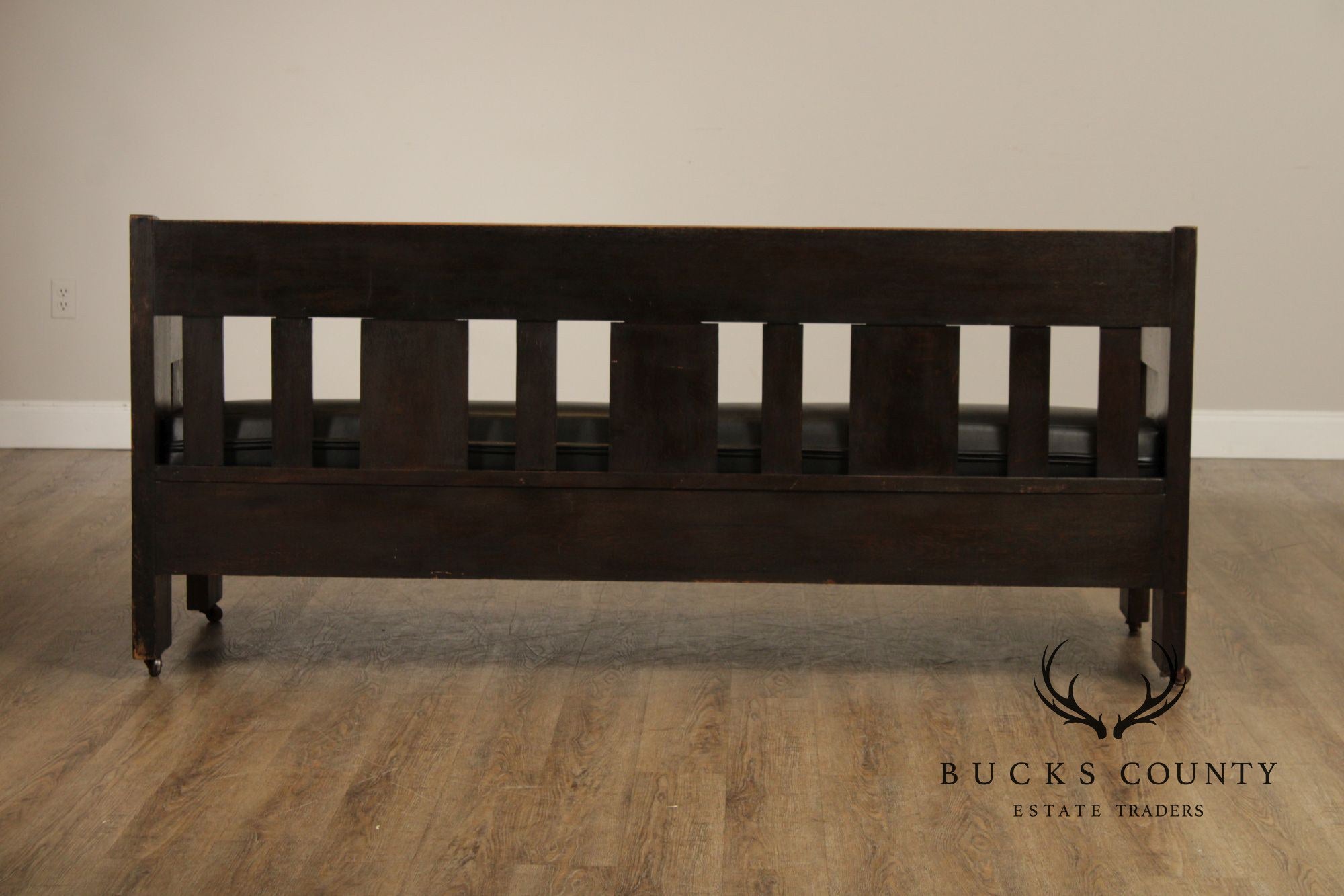 Limbert Antique Arts & Crafts Oak Settle Sofa