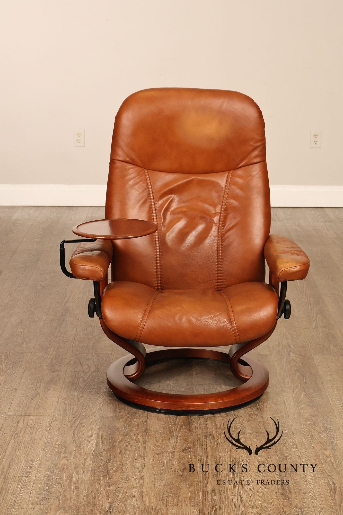 Ekornes Stressless Leather Recliner Chair And Ottoman