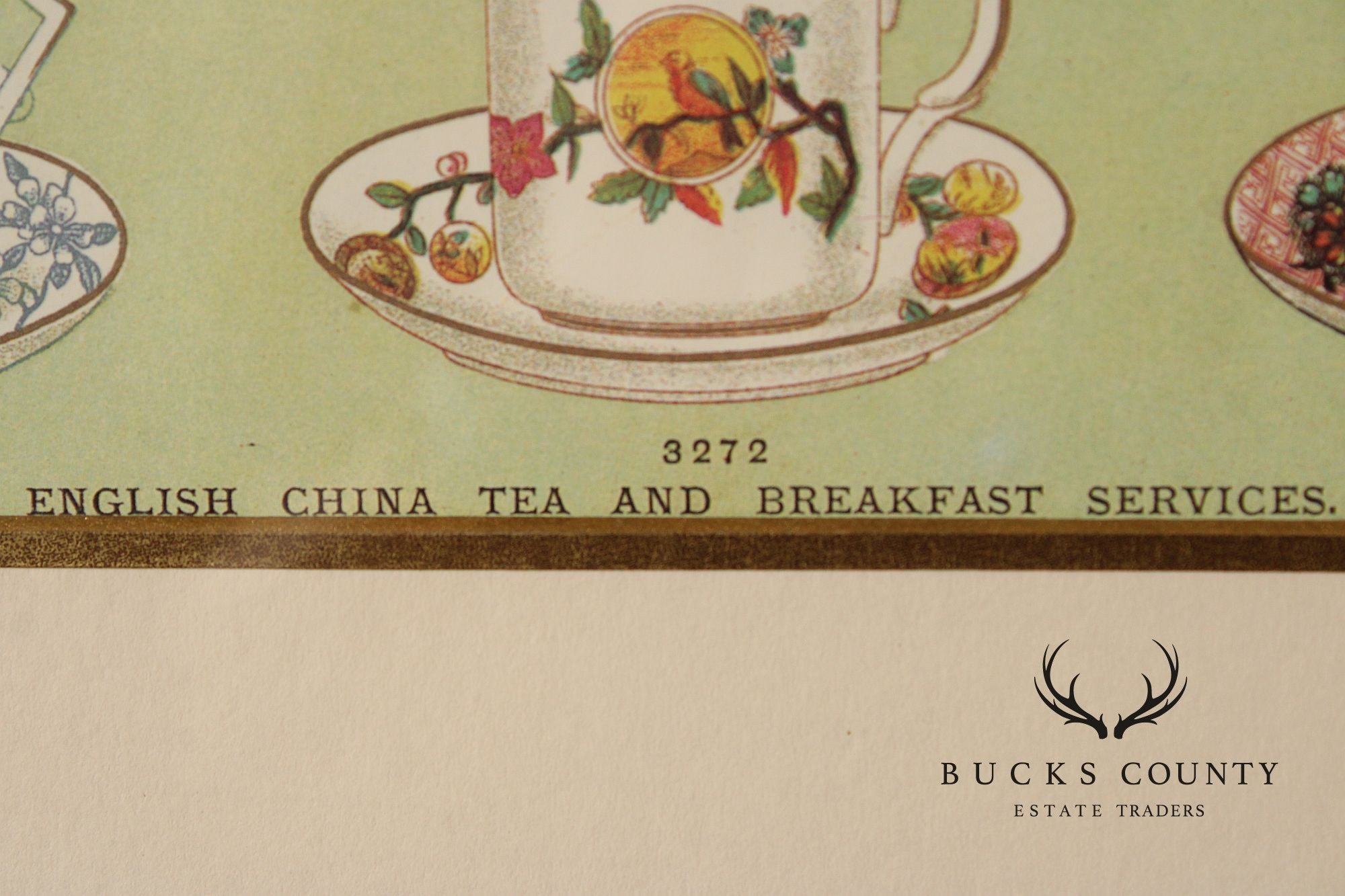 English China Tea and Breakfast Services Framed Print