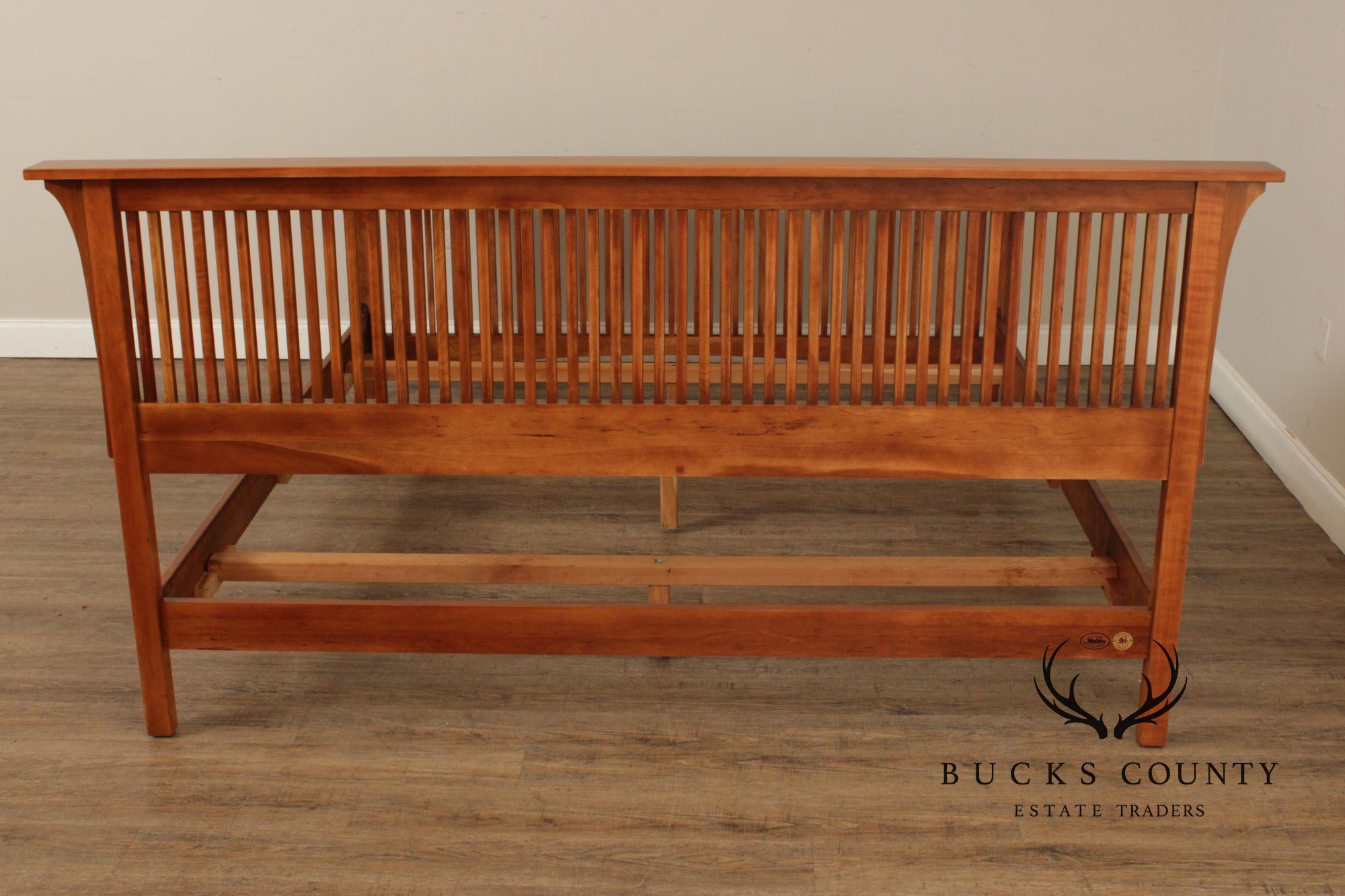 Stickley Mission Collection Cherry King Spindle Bed