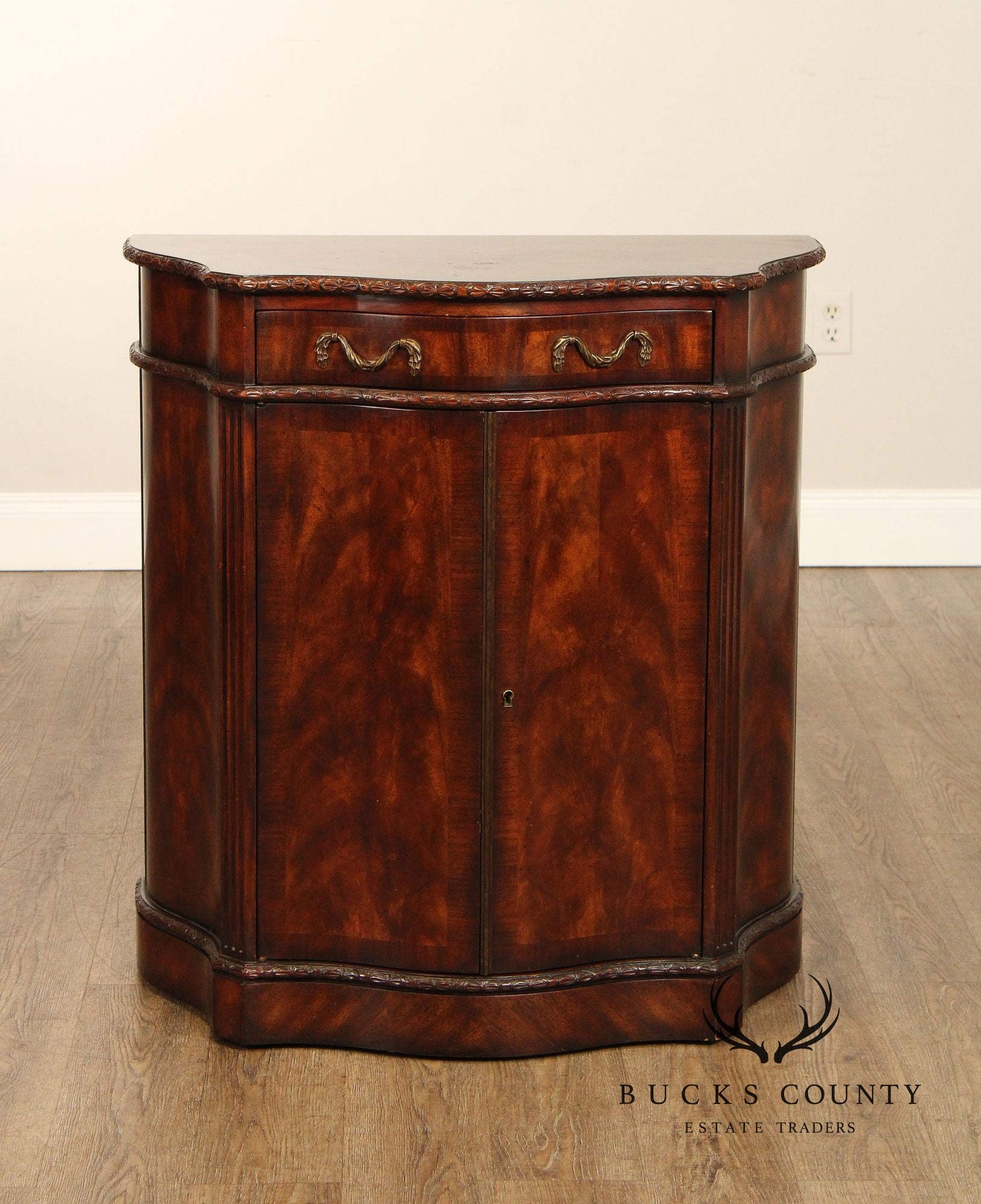 Theodore Alexander Regency Style Mahogany Cabinet