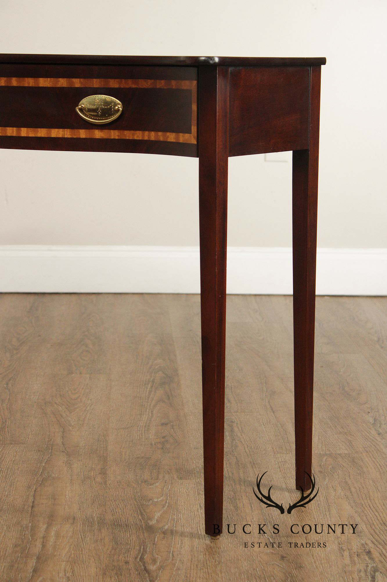 Federal Style Inlaid Mahogany Narrow Console Table
