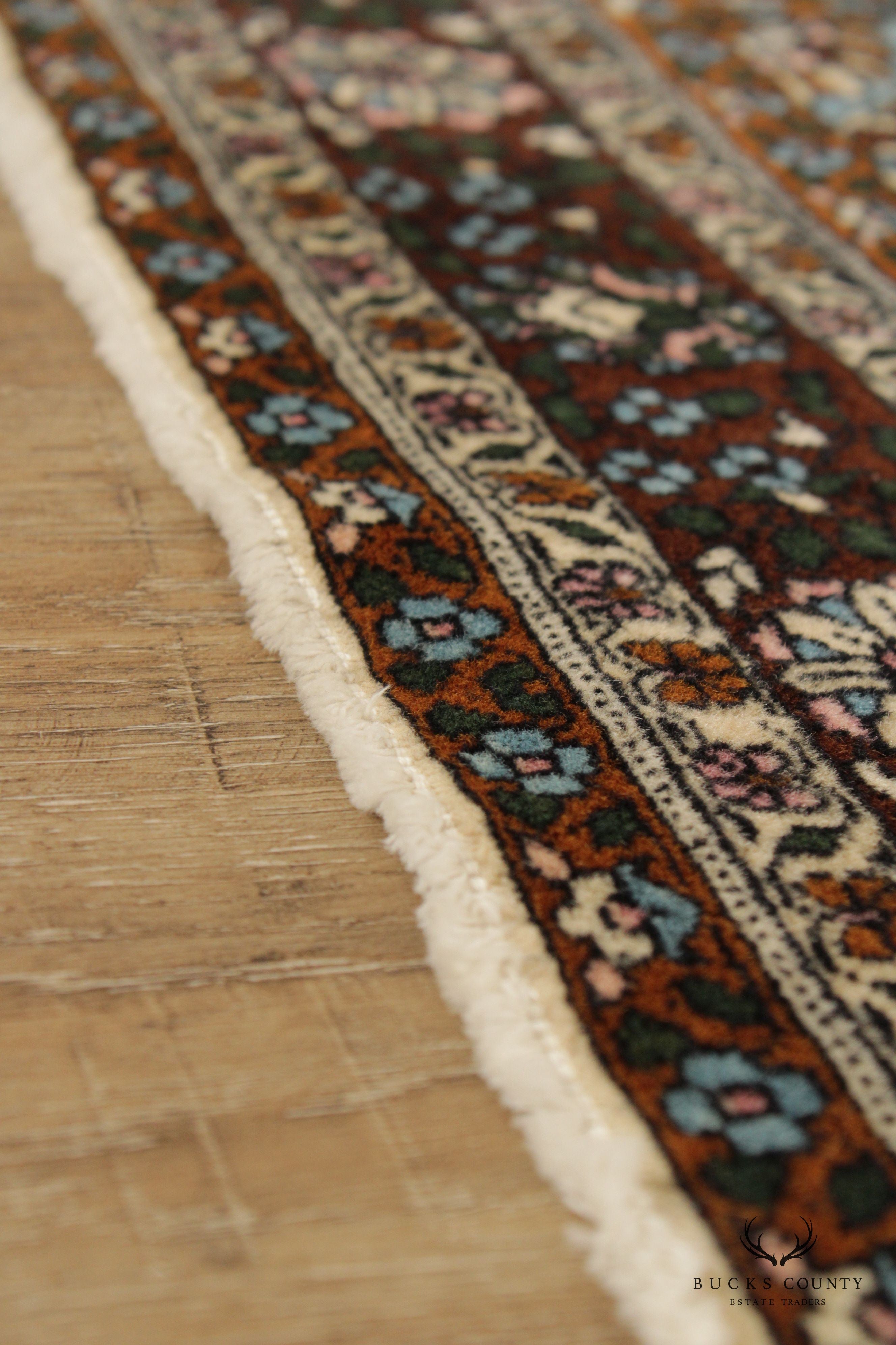 Vintage Hand Woven Persian Wool Medallion Area Rug
