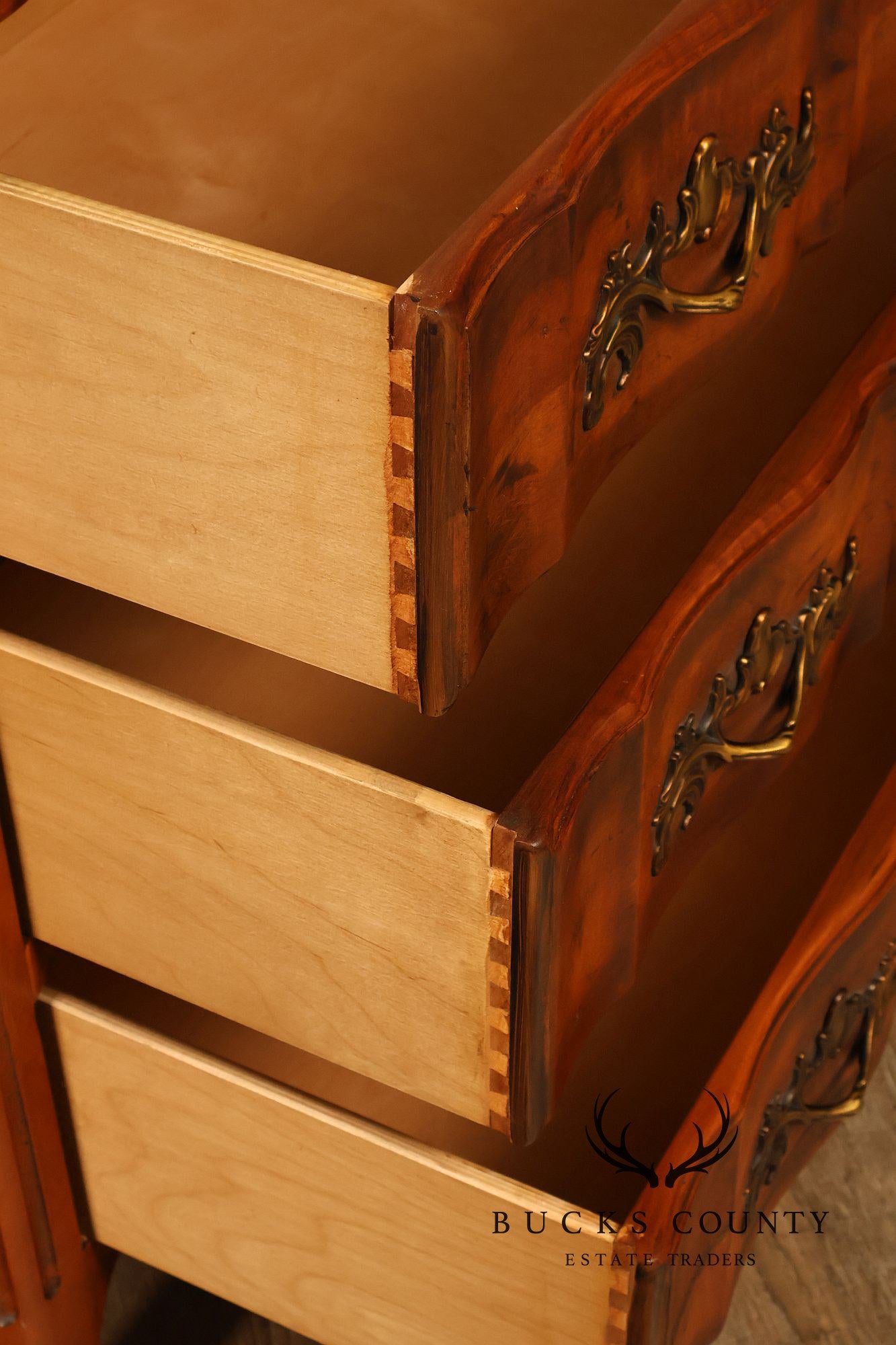 Century Furniture  French Provincial Style Marble Top Chest